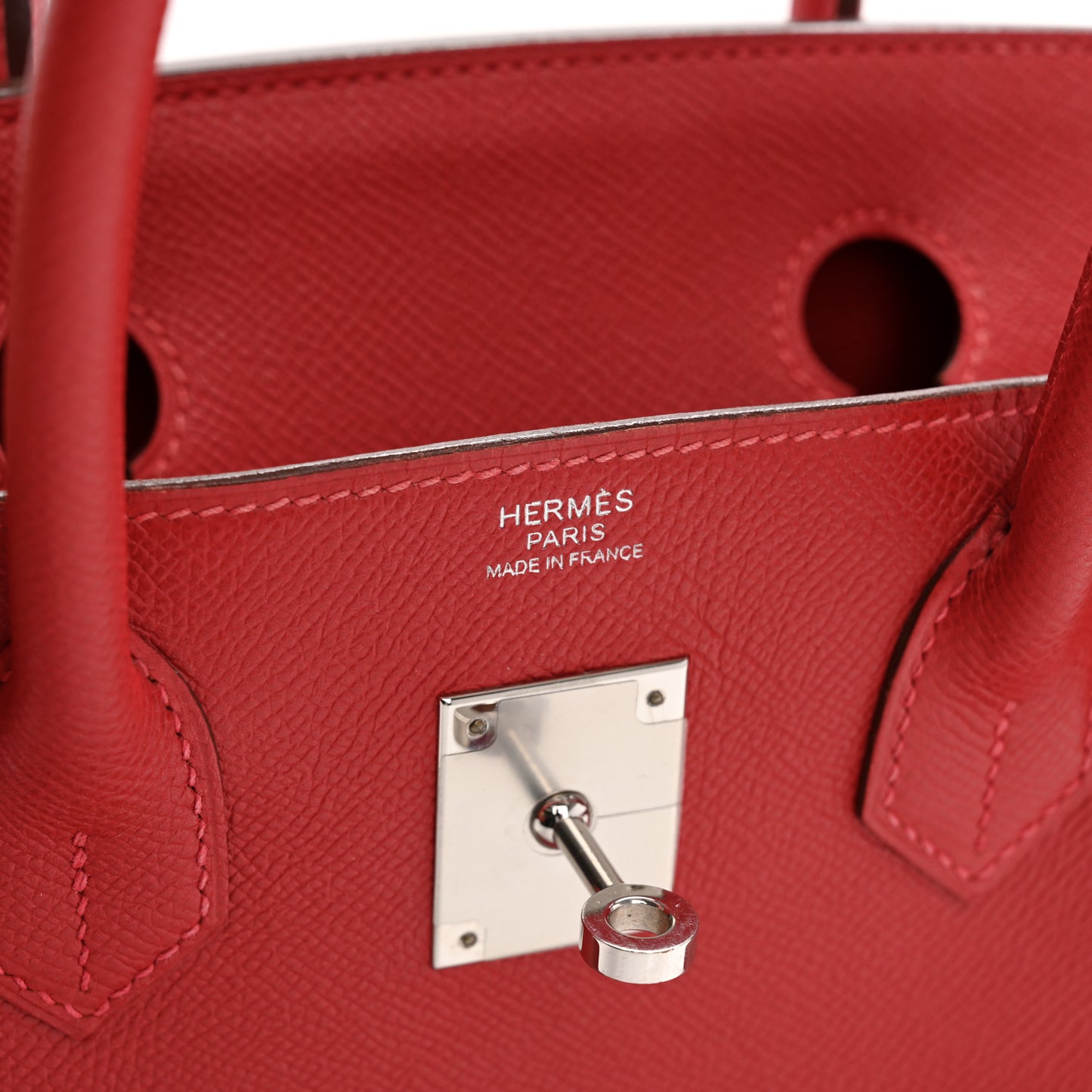 Epsom Birkin 30 Rouge Casaque