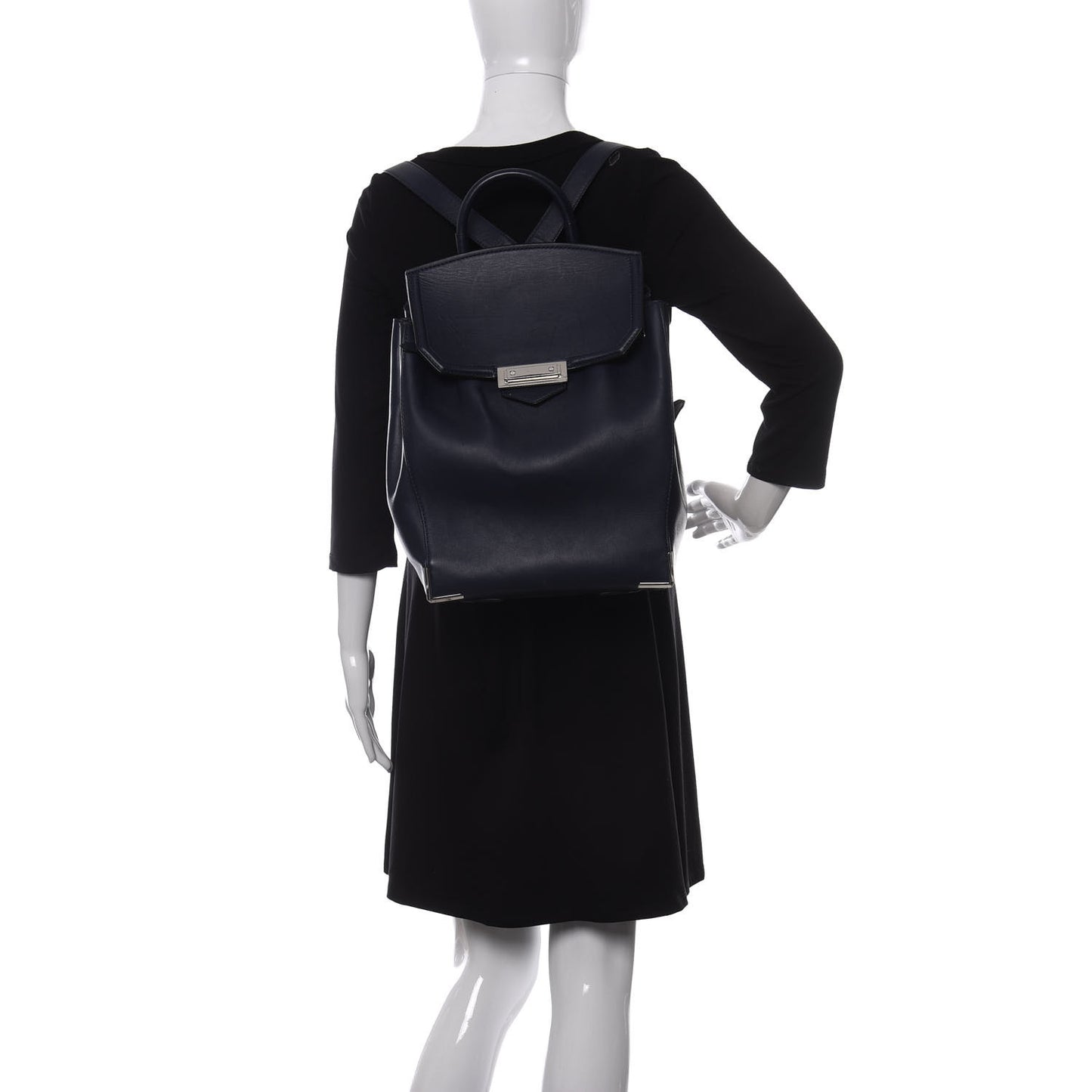 Calfskin Prisma Skeletal Backpack Blue