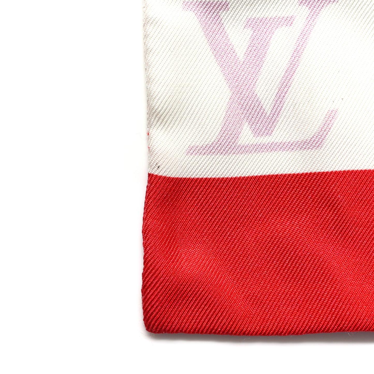 Silk Monogram Giant Confidential Bandeau Rouge