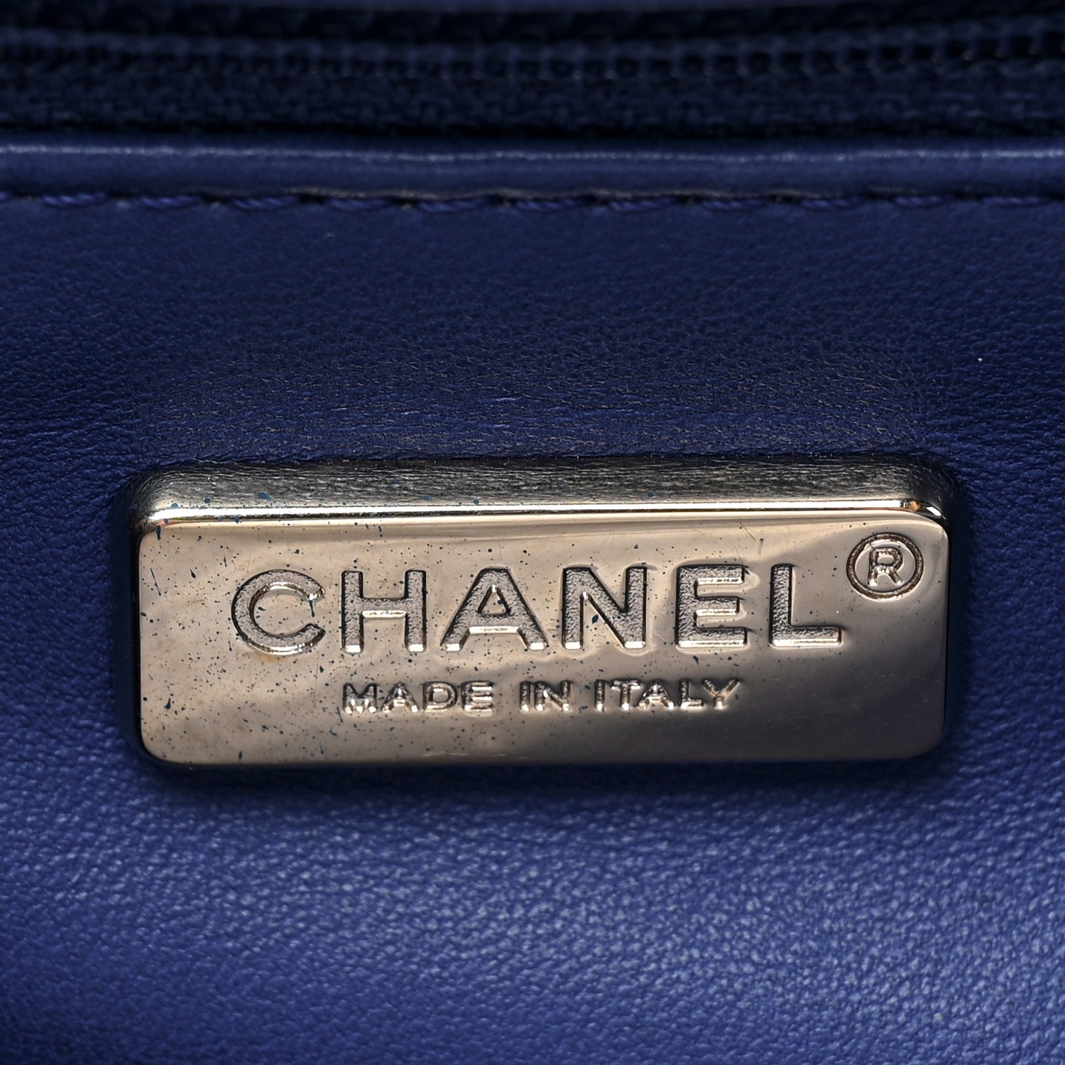 Chanel Snakeskin Quilted Small Trendy CC Chain Dual Handle Flap Bag Blue 8 of 11