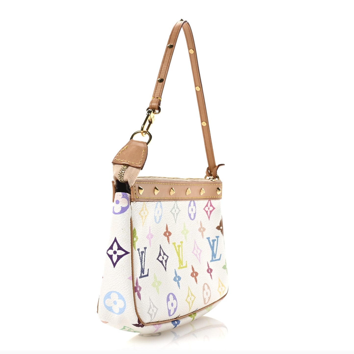 Monogram Multicolor Pochette Accessories White