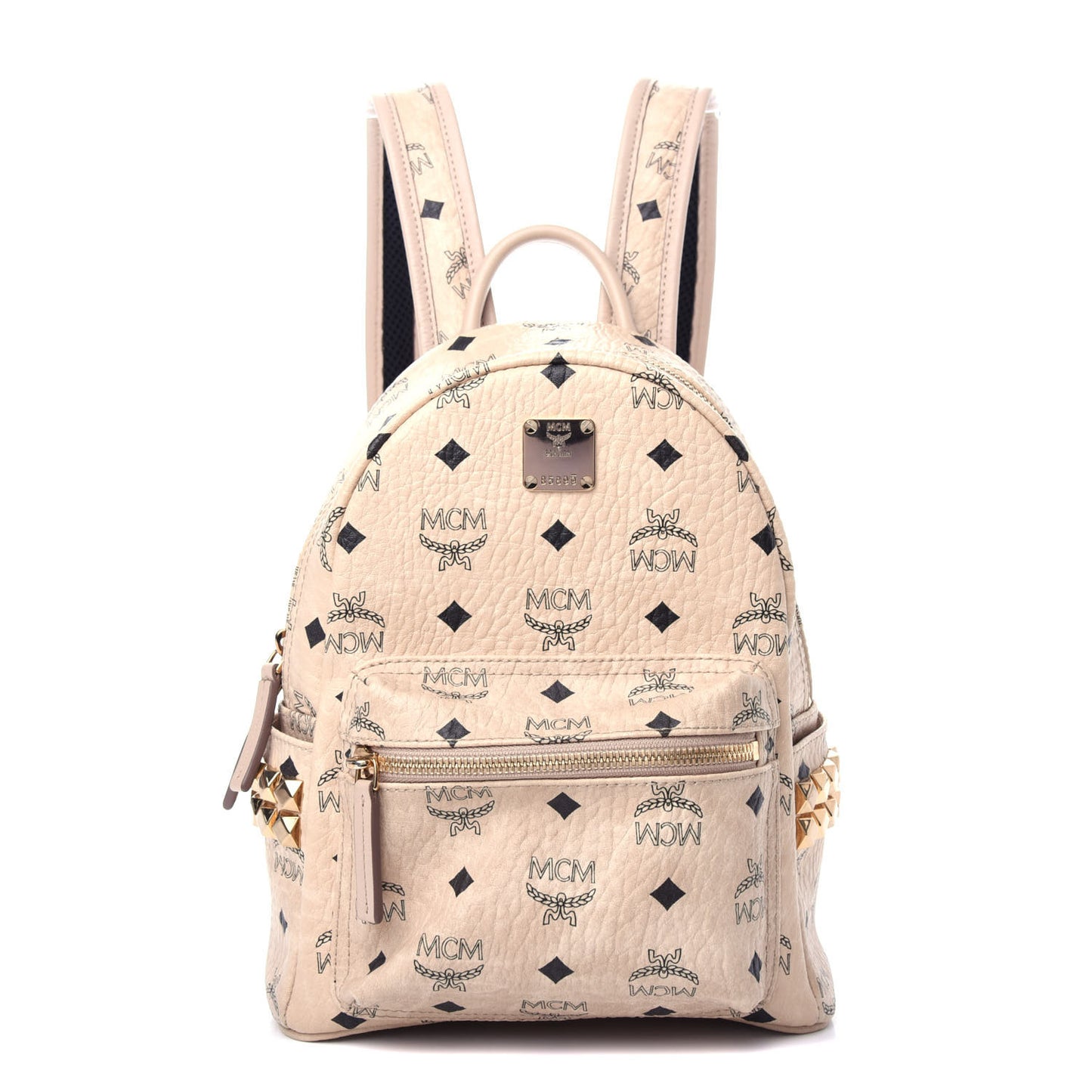 Visetos Small Side Stud Stark Backpack Beige