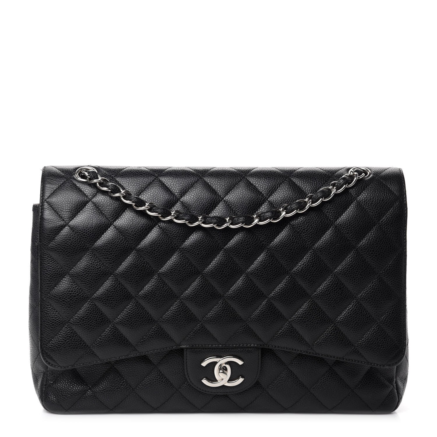 Chanel Caviar Quilted Maxi Double Flap Black 1 of 13