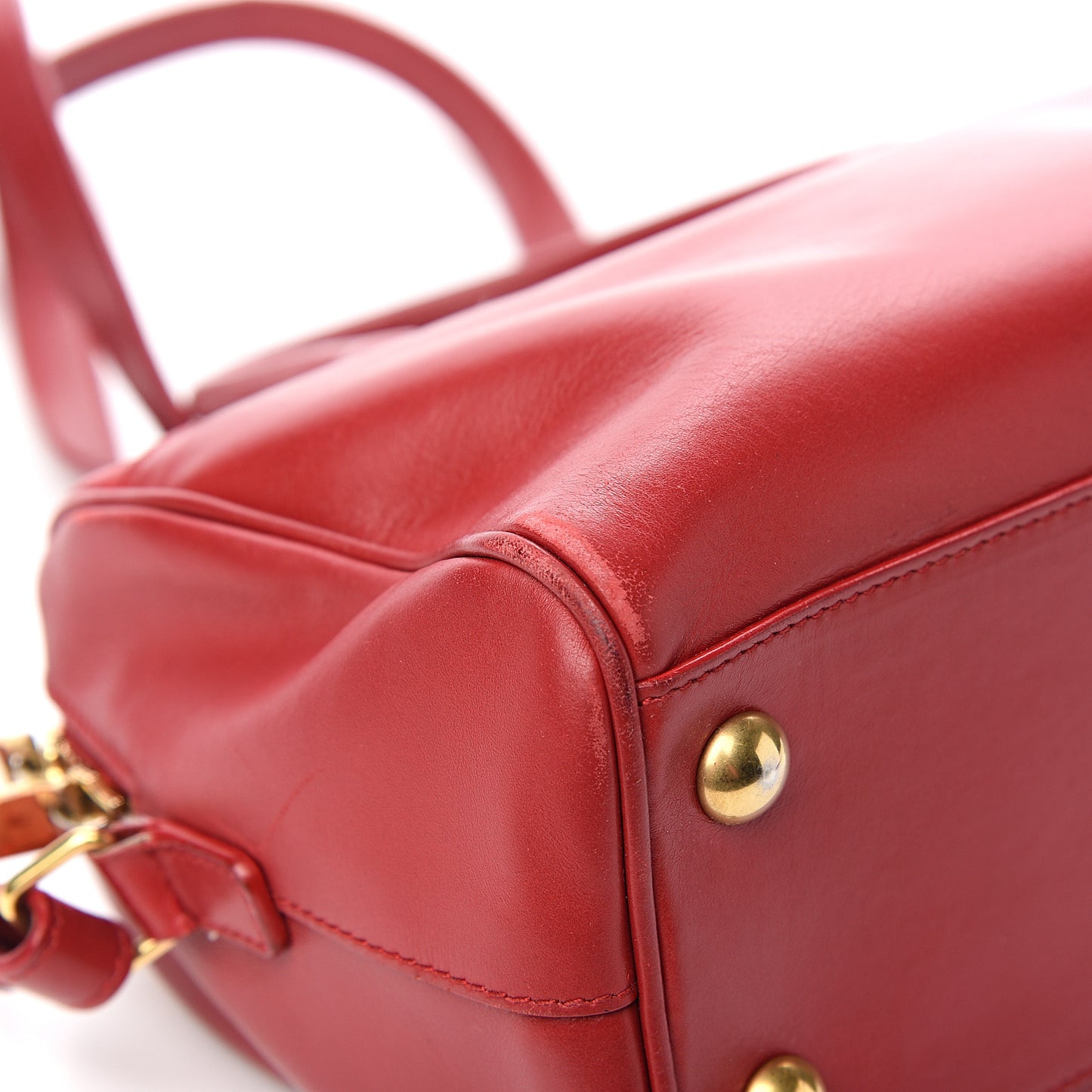 Calfskin Classic Baby Duffle Red