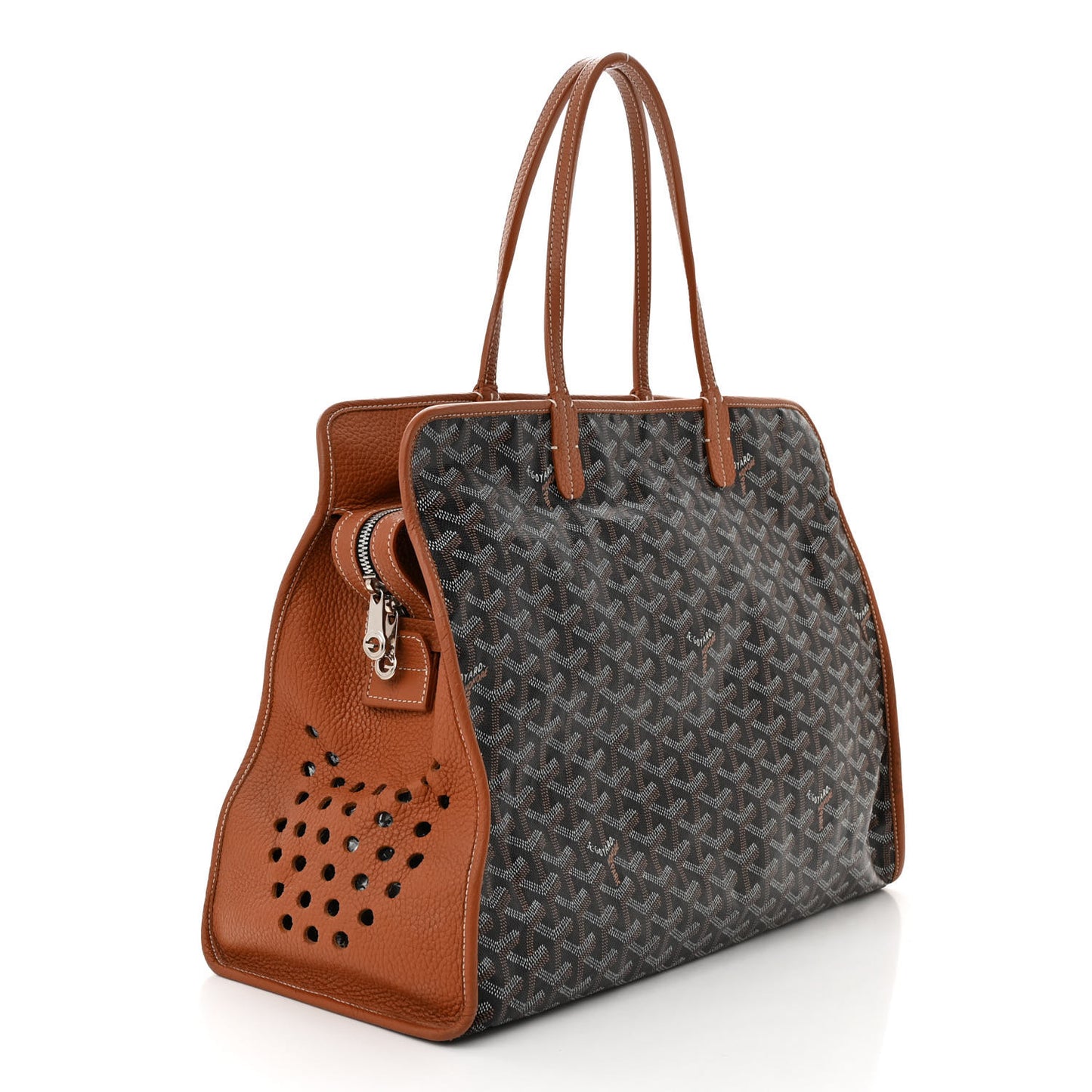 Goyardine Sac Hardy Pet Carrier PM Black Gold