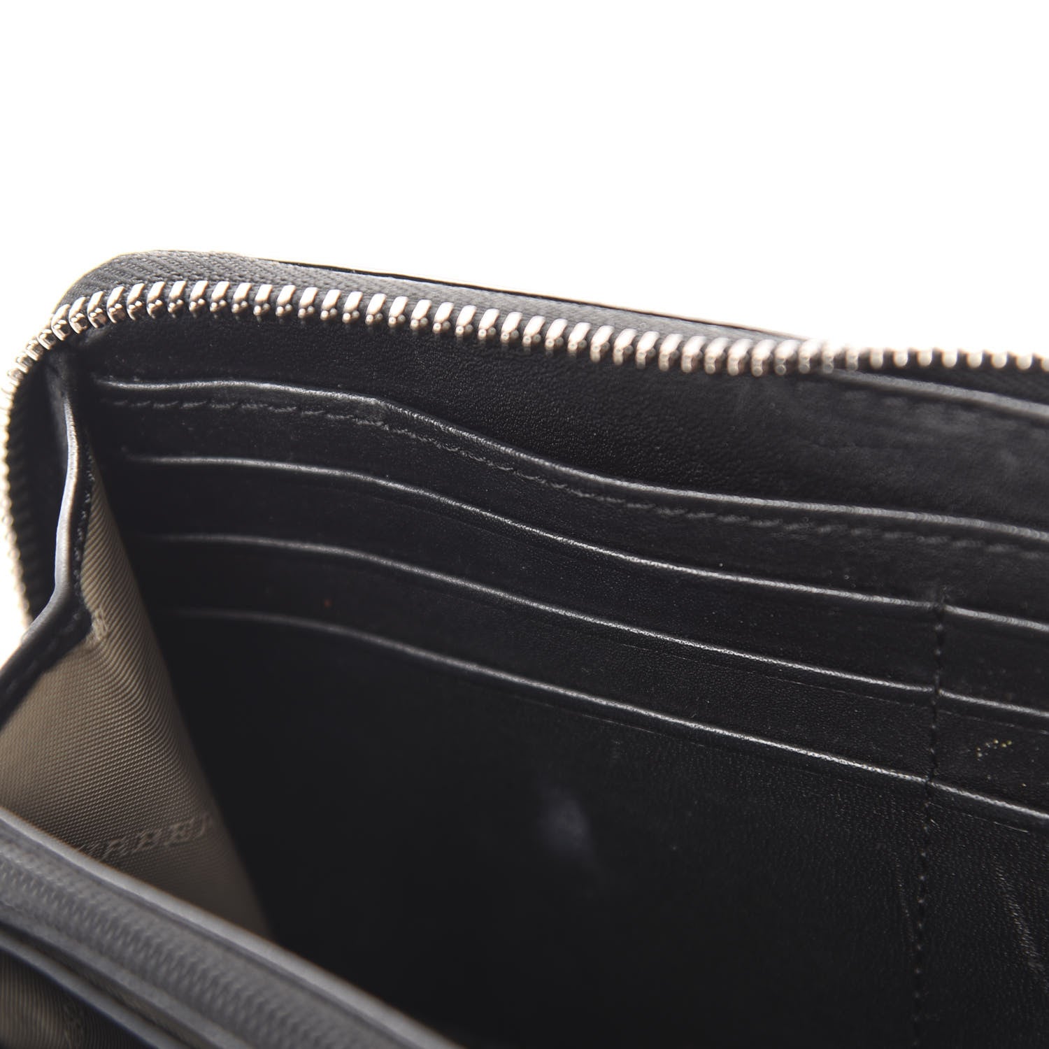 Burberry Supernova Check Large Ziggy Zip Around Wallet Black 8 of 8