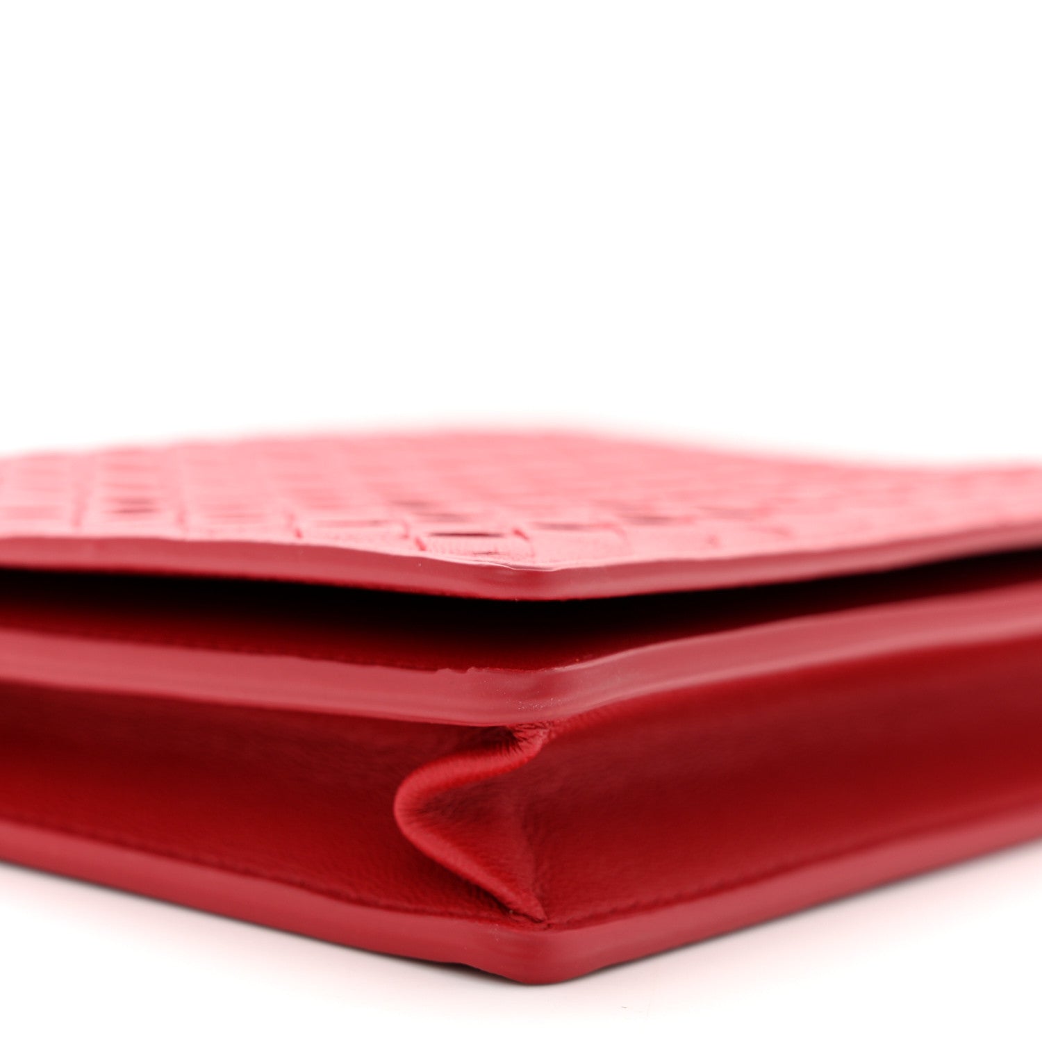 Bottega Veneta Nappa Intrecciato Chain Wallet China Red 9 of 11