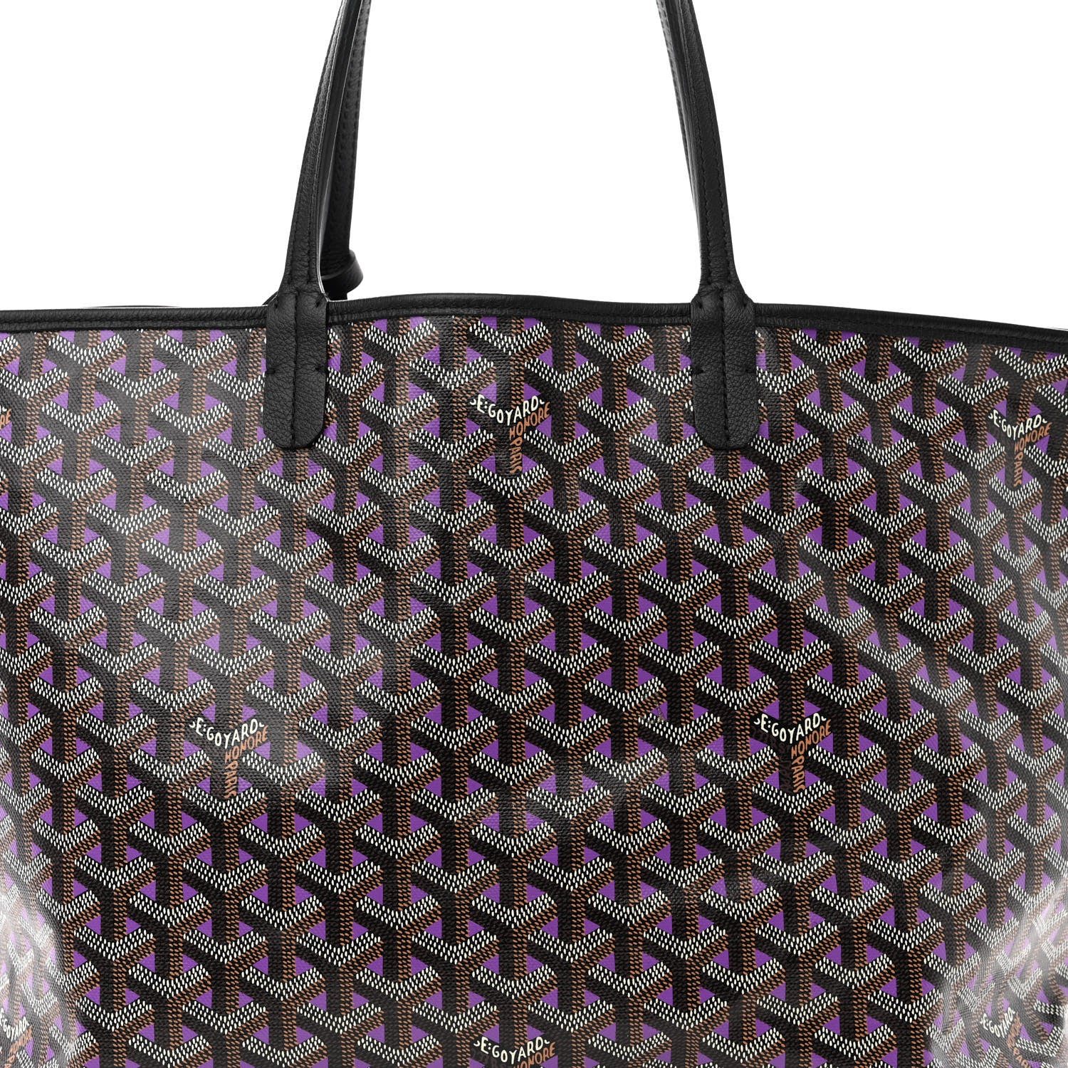Goyard Goyardine Saint Louis Claire Voie PM Black Violet 9 of 14