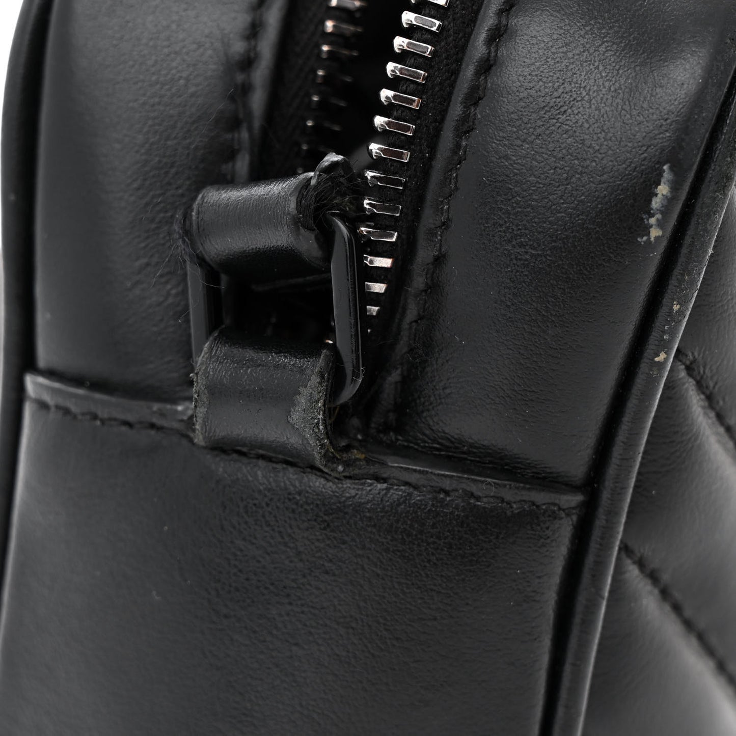 Calfskin Matelasse Monogram Monochrome Lou Camera Bag Black