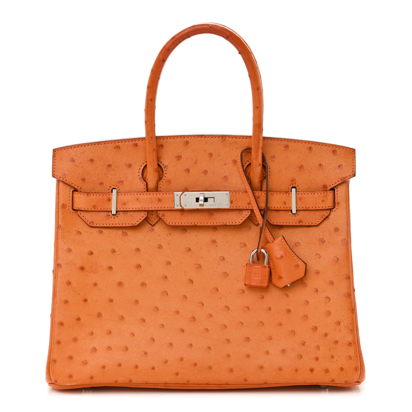 Ostrich Birkin 30 Orange