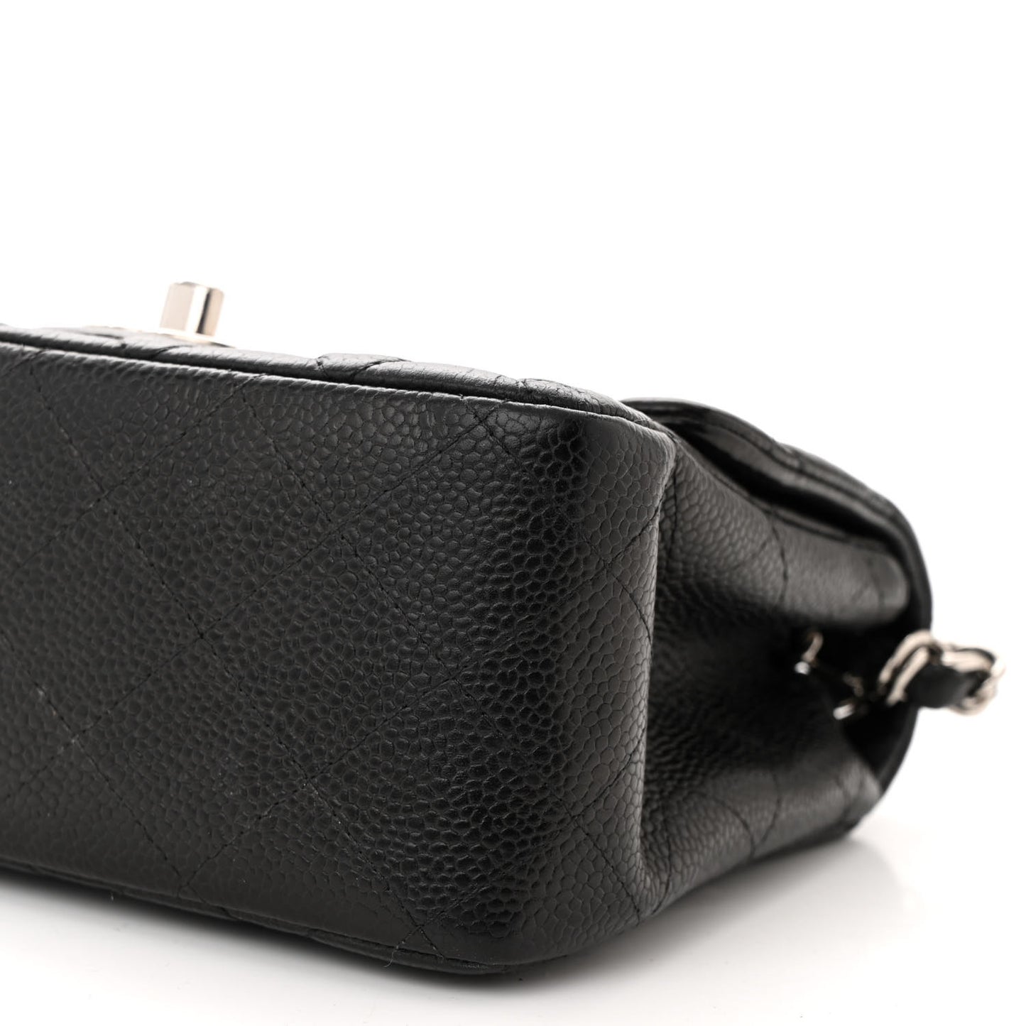 Caviar Quilted Mini Square Flap Black