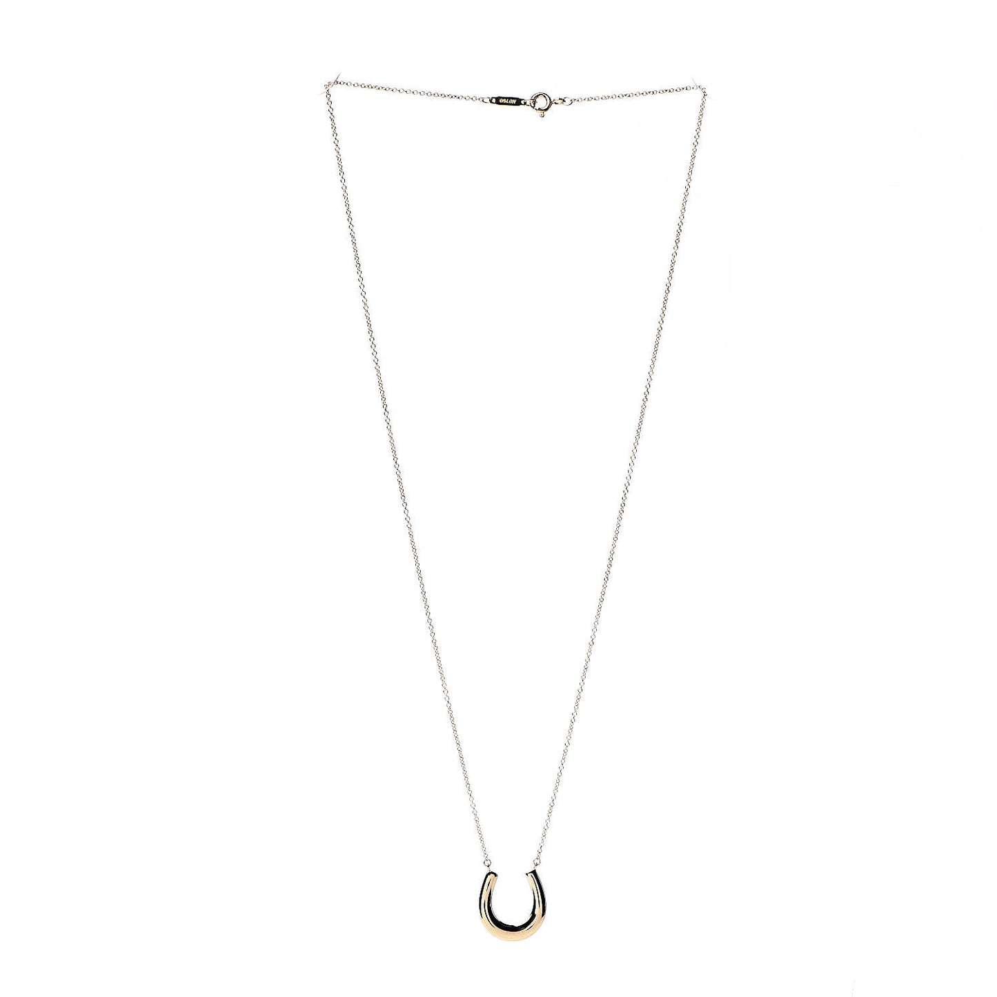 18K Yellow Gold 1837 Horseshoe Pendant Necklace