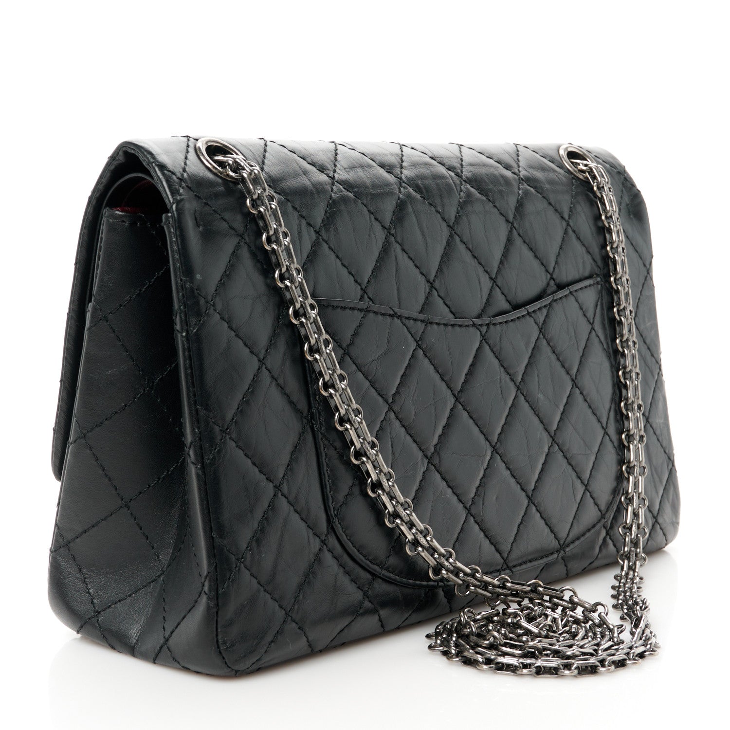Chanel Aged Calfskin Quilted 2.55 Reissue 226 Flap Black 3 of 12