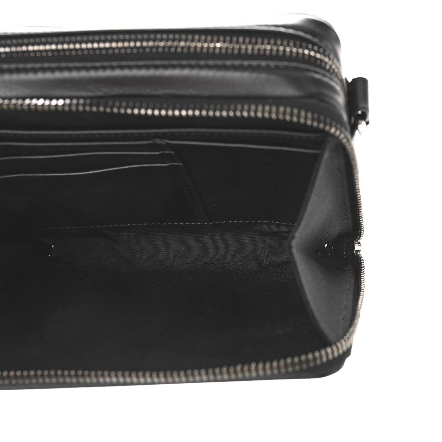 Coated Canvas CD Diamond Messenger Pouch Black