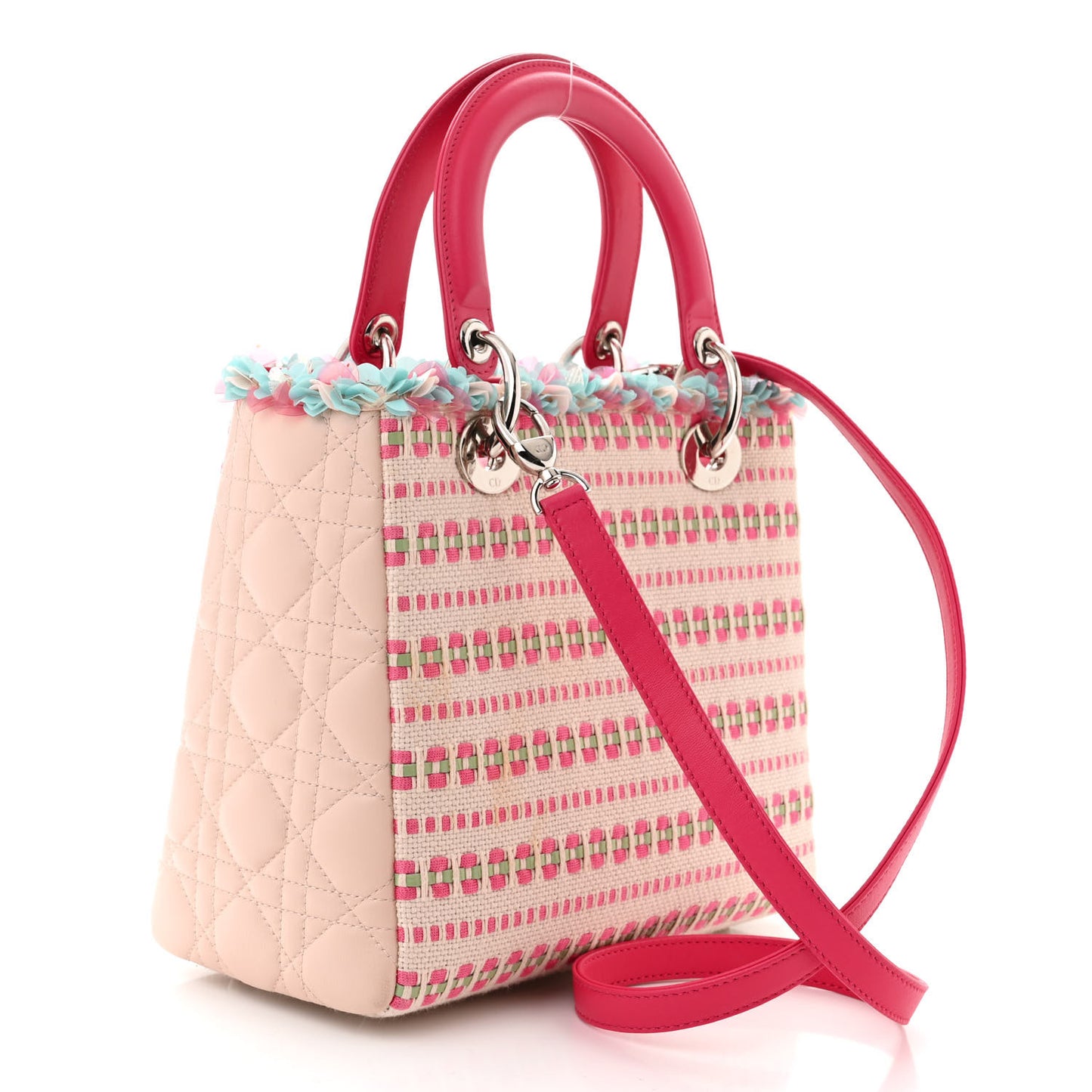 Tweed Sequin Medium Lady Dior Multicolor