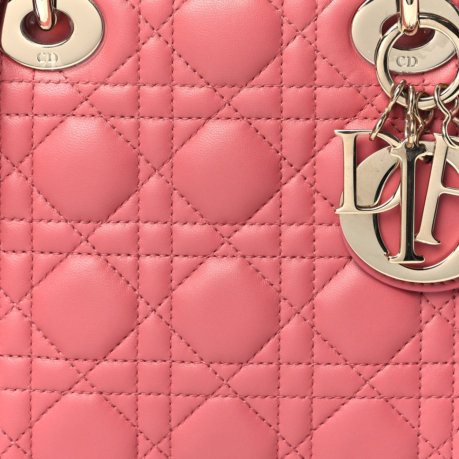 Christian Dior Lambskin Cannage Small My ABCDior Lady Dior Pink Honey 8 of 11