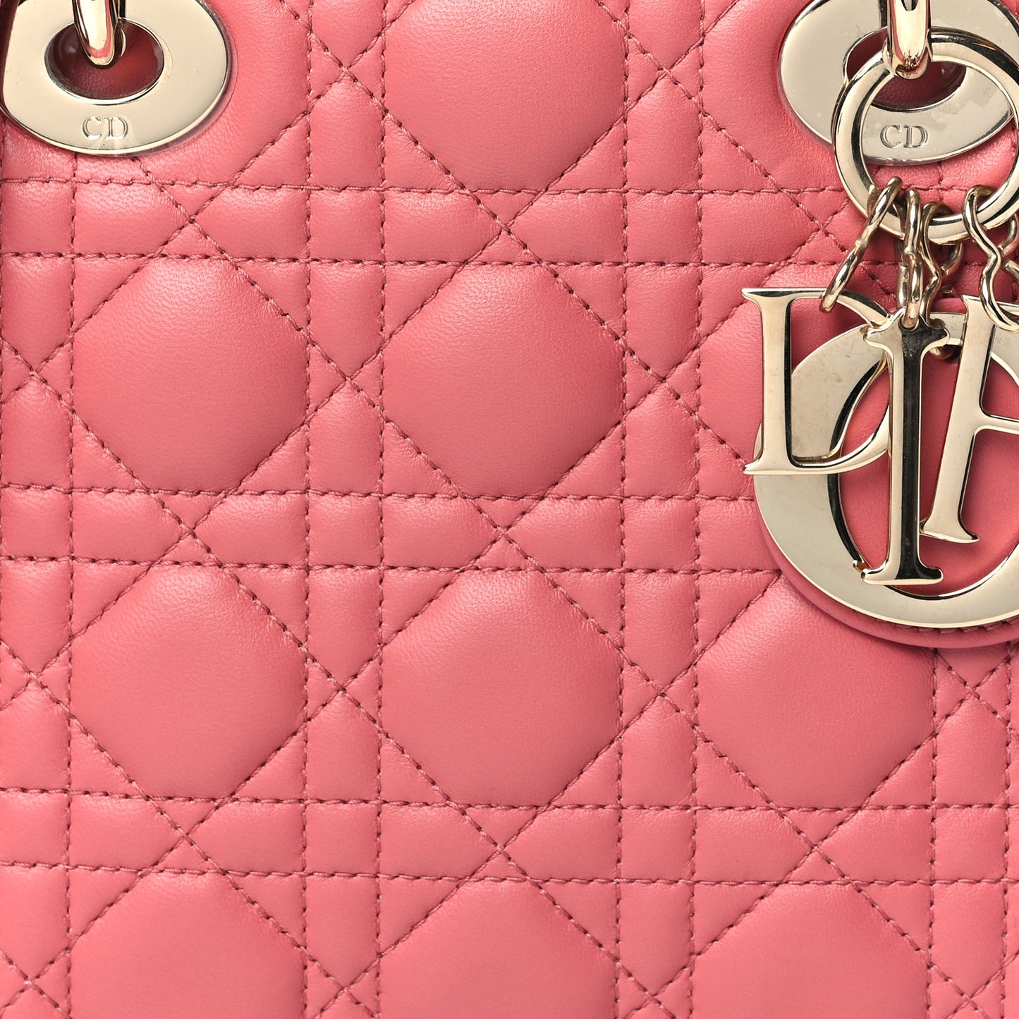 Lambskin Cannage Small My ABCDior Lady Dior Pink Honey