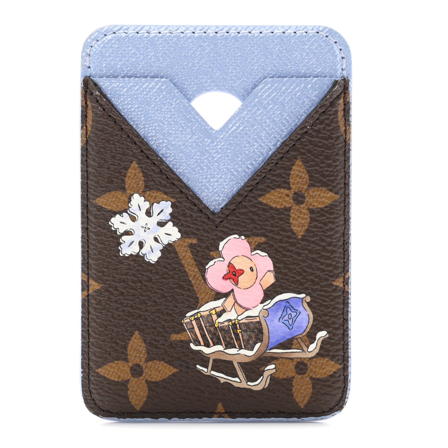 Louis Vuitton Monogram Magnet Vivienne Card Holder Blue Frost 1895140   FASHIONPHILE
