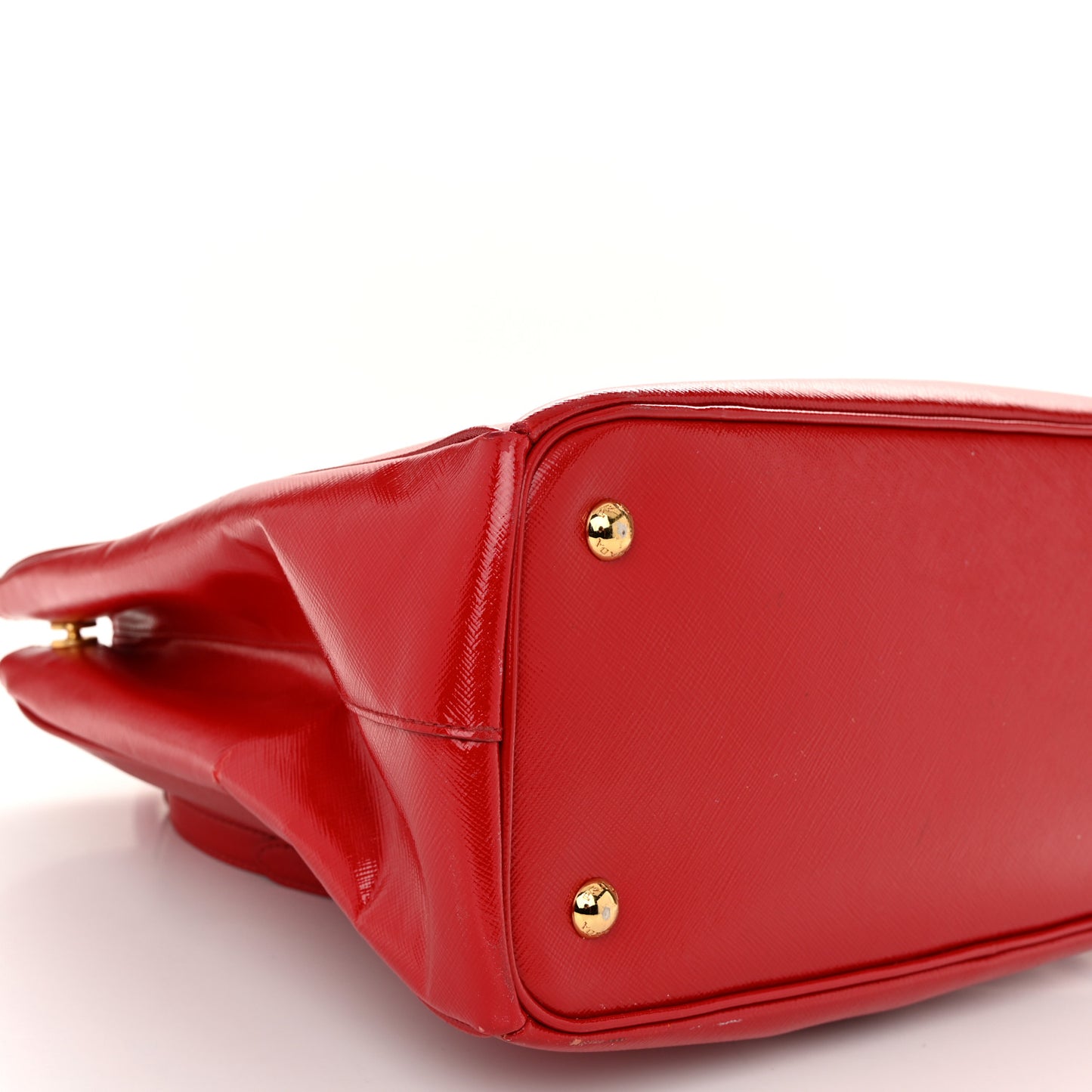 Saffiano Vernice Large Tote Rosso