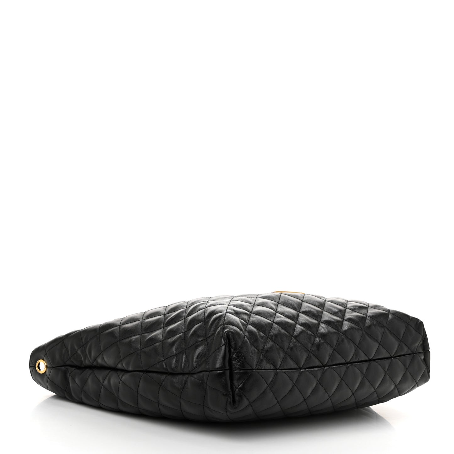 Lambskin Quilted Maxi Icare Shopping Tote Black
