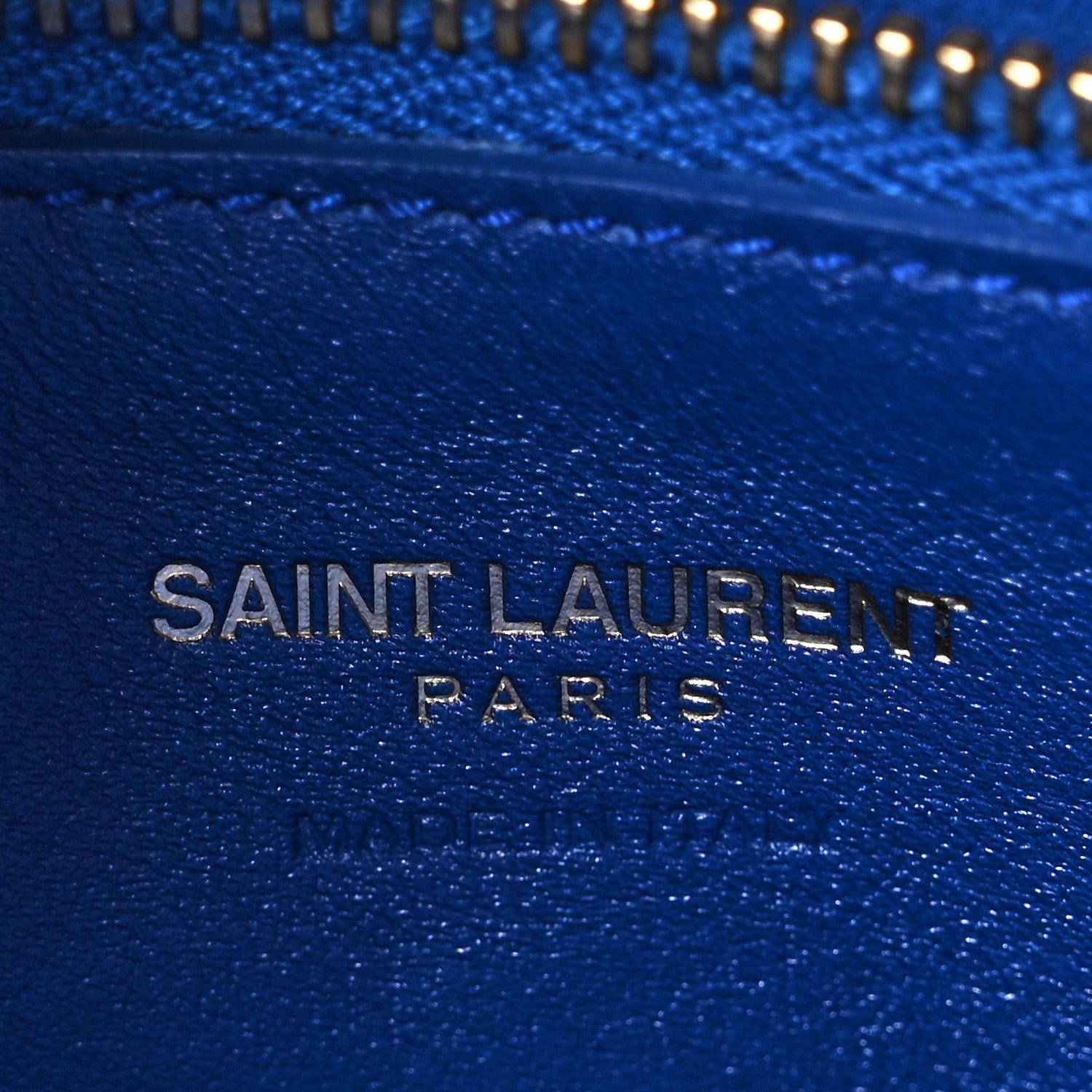 Saint Laurent Calfskin Small Monogram Cabas Blue Majorelle 6 of 9