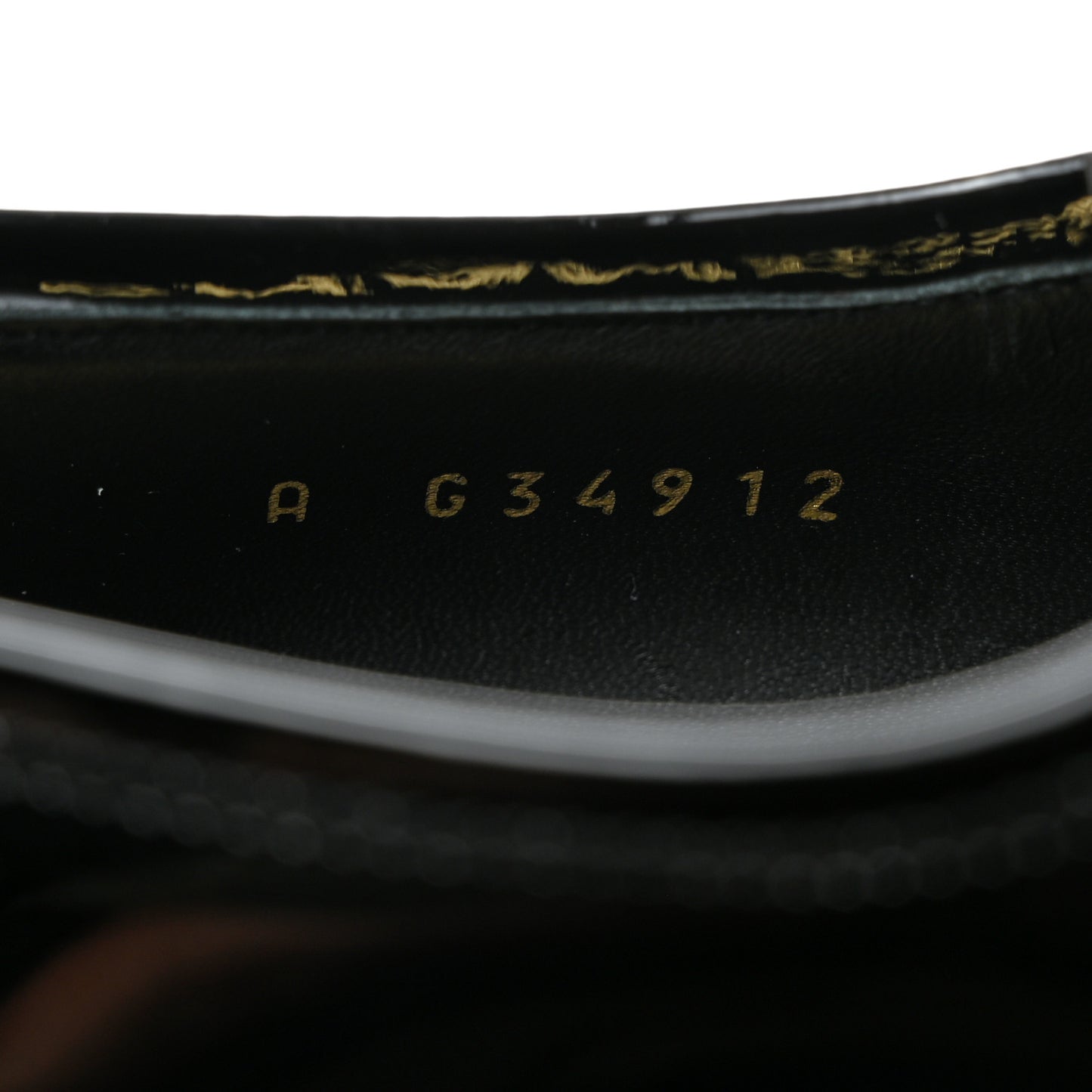 Patent Calfskin CC Chain Mocassin Loafers 36 Black