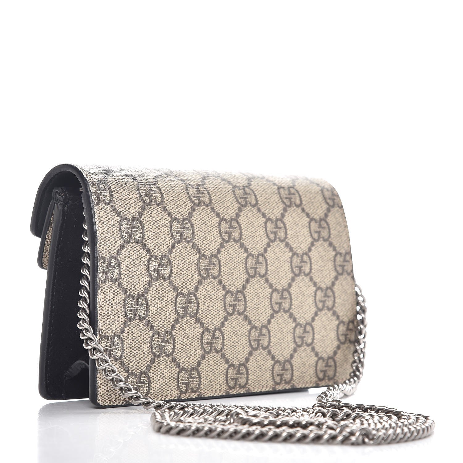 Gucci GG Supreme Monogram Super Mini Dionysus Shoulder Bag Black 3 of 8