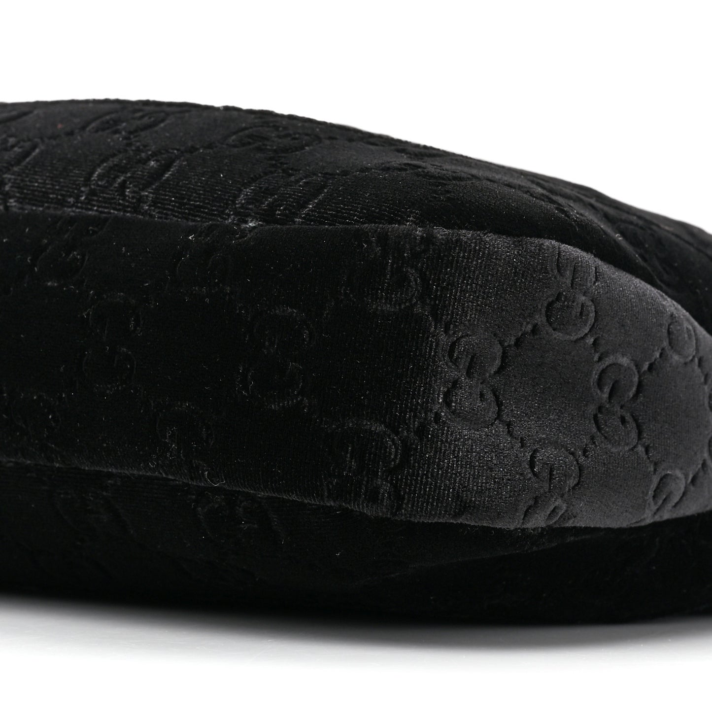 Velvet GG Monogram Small Jackie 1961 Hobo Black