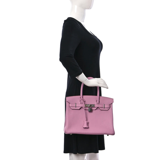 Taurillon Clemence Birkin 30 Mauve Sylvestre