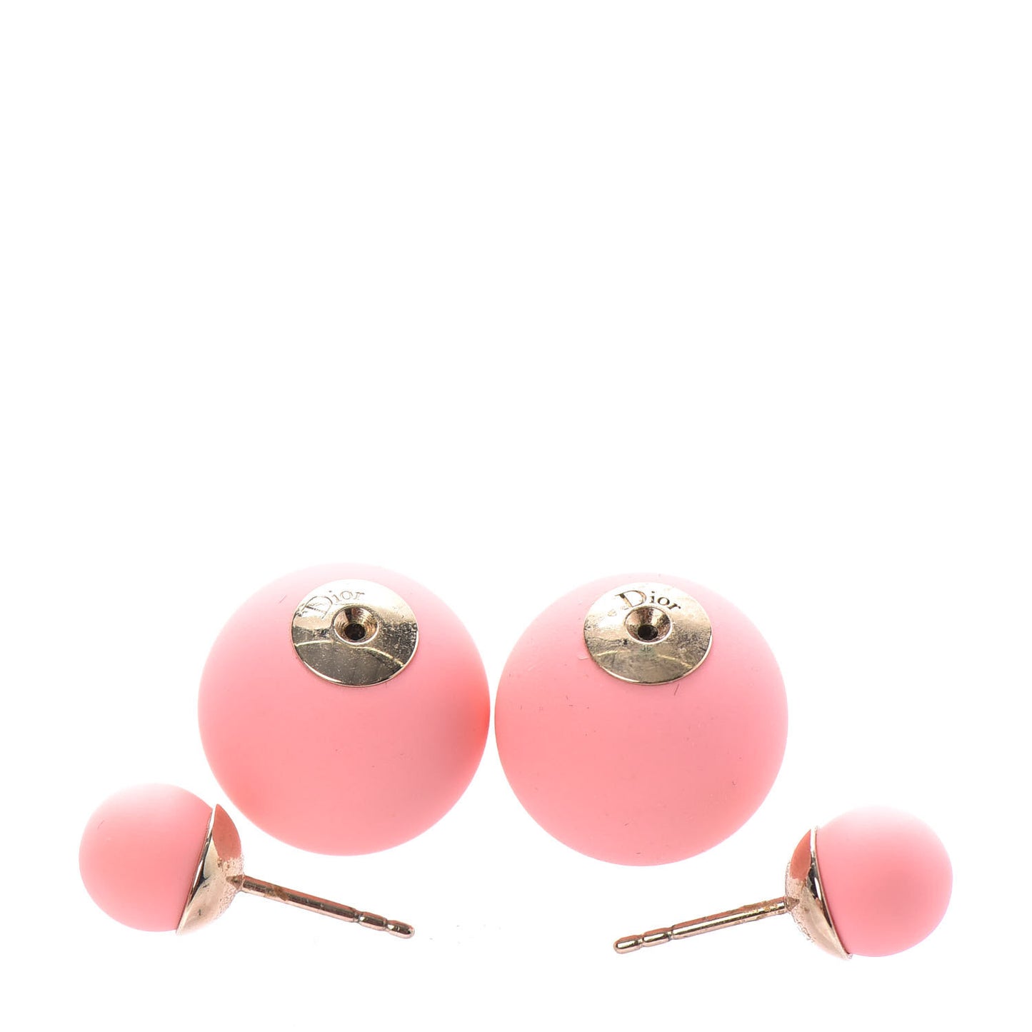 Mise En Dior Tribal Earrings Matte Pink
