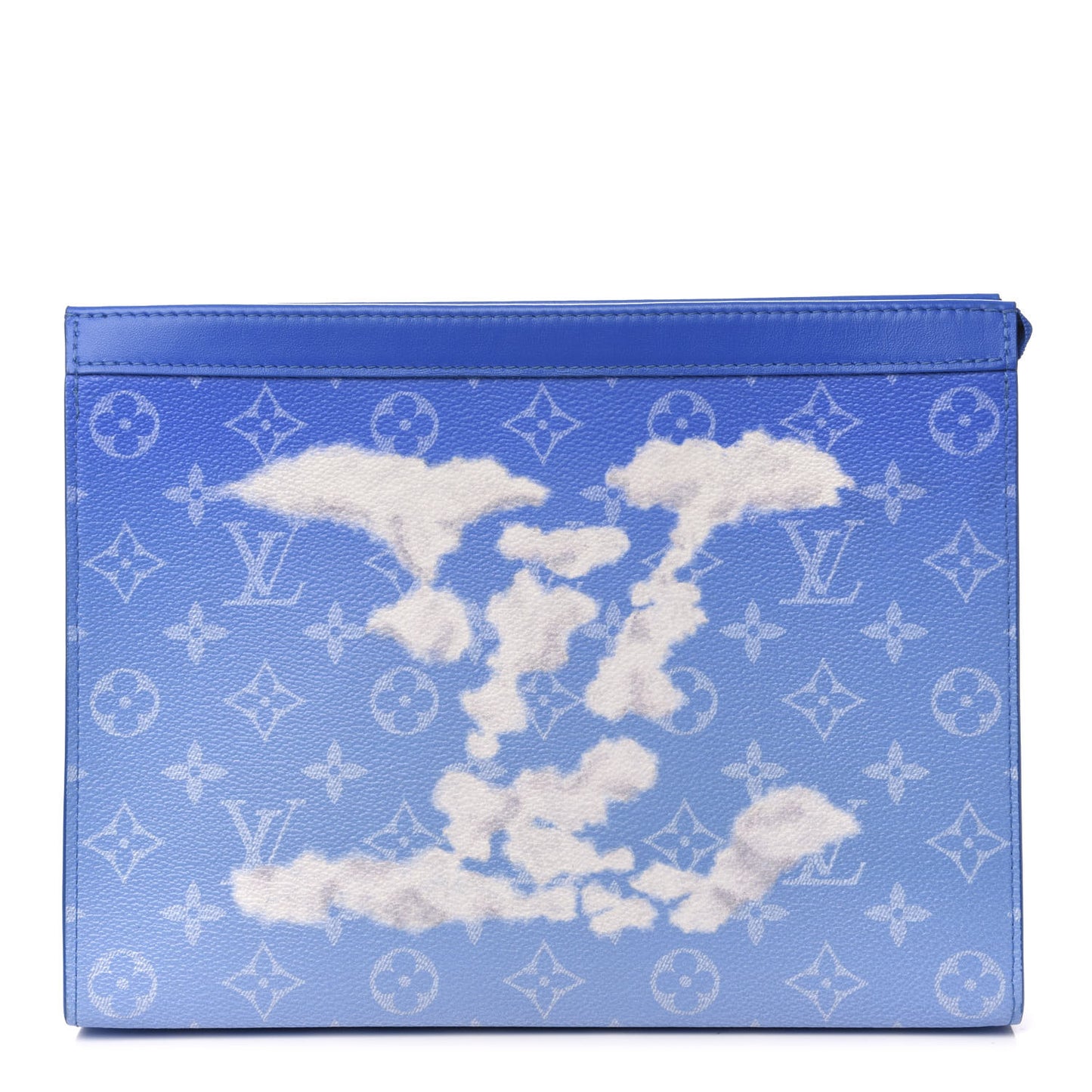 Monogram Clouds Pochette Voyage MM A4 Blue
