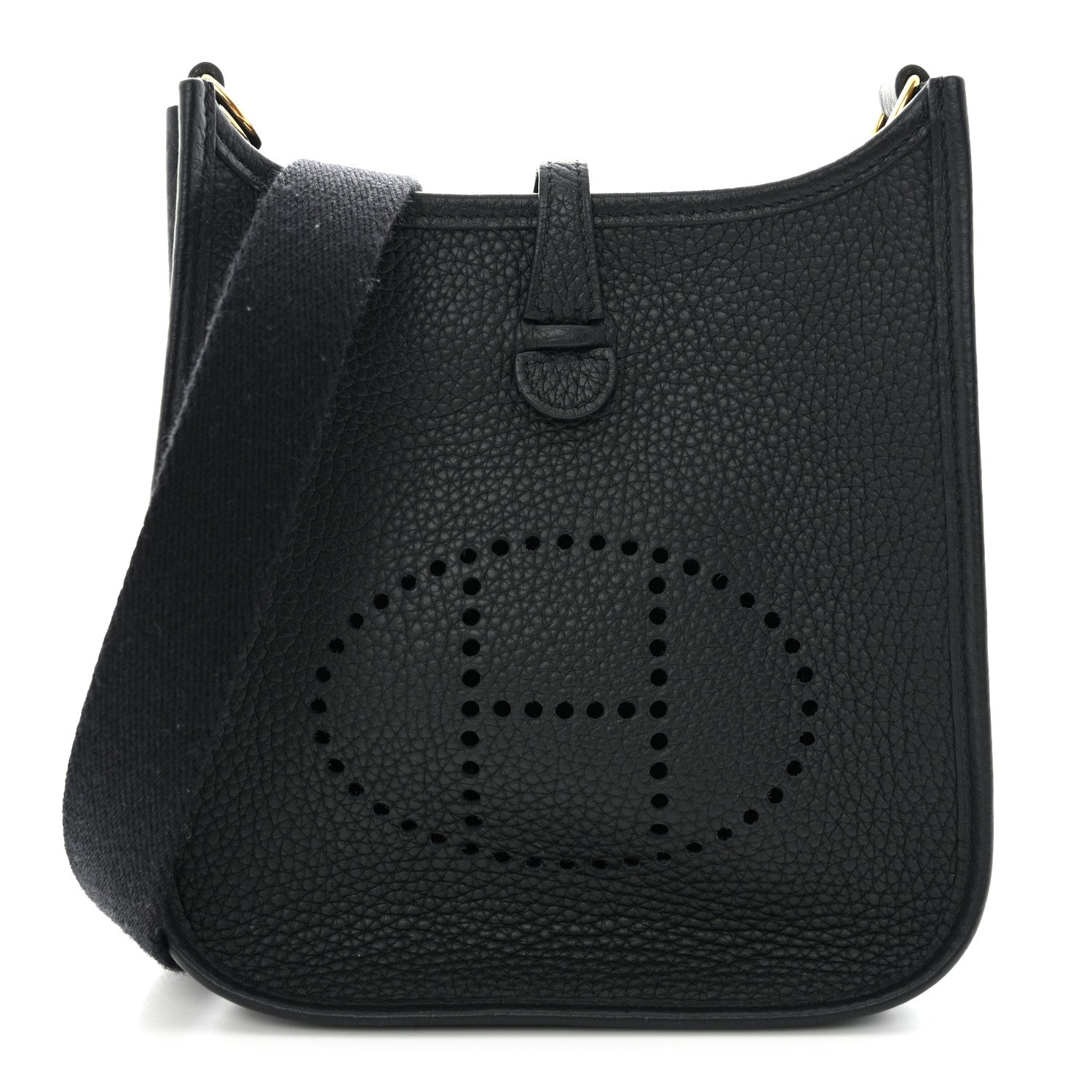 Hermes Taurillon Clemence Evelyne TPM Black 1 of 11