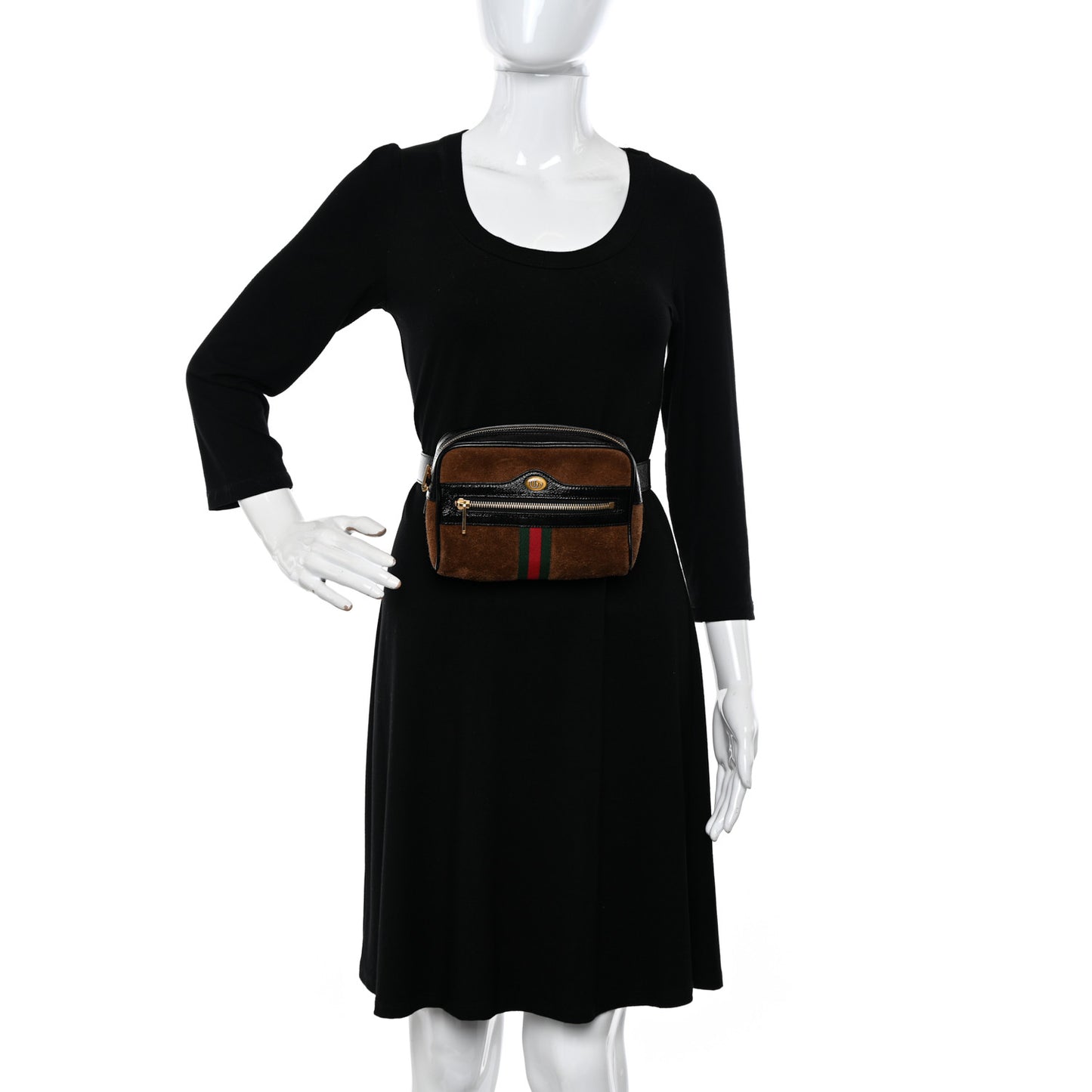 Suede Small Ophidia Belt Bag 85 34 Brown