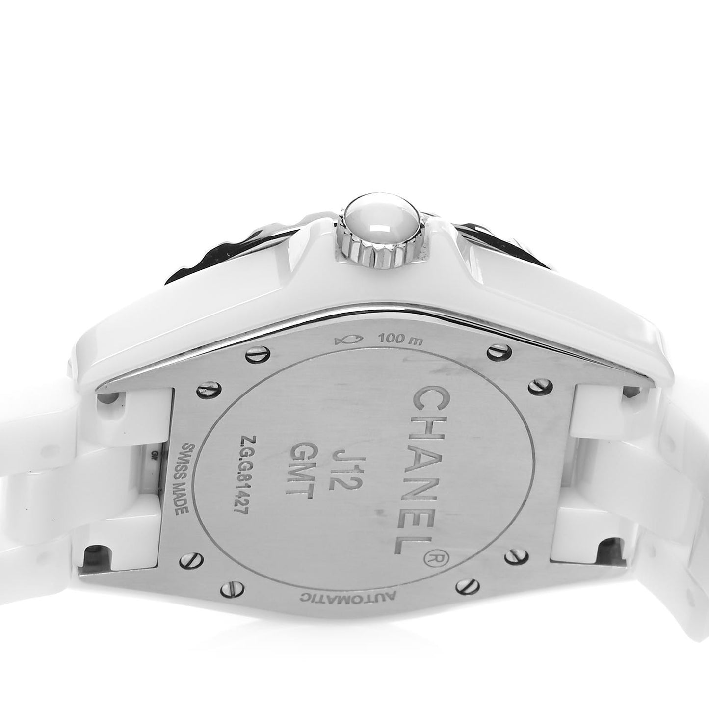 Stainless Steel Ceramic 38mm J12 GMT Automatic Watch White