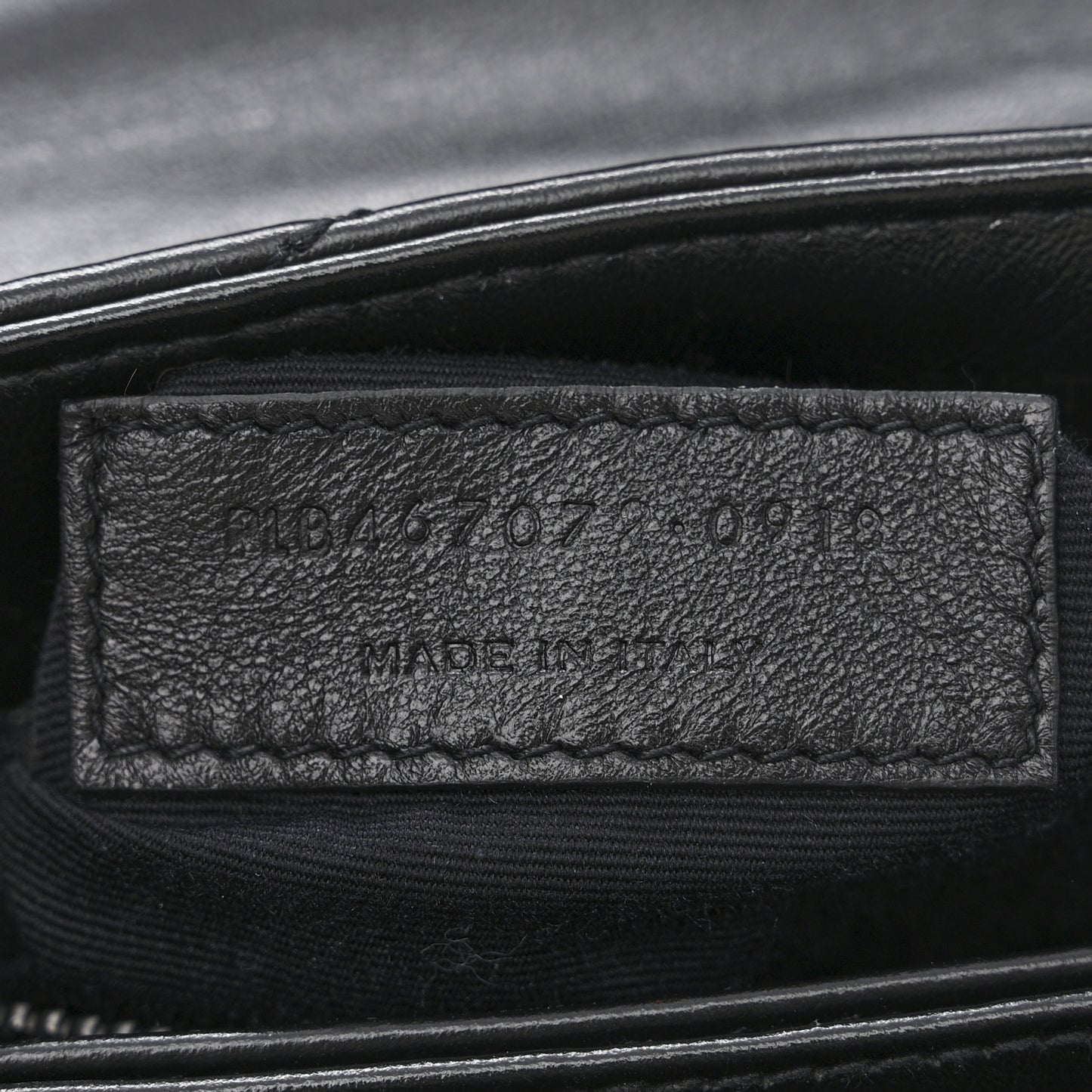 Calfskin Y Quilted Monogram Monochrome Toy Loulou Crossbody Bag Black