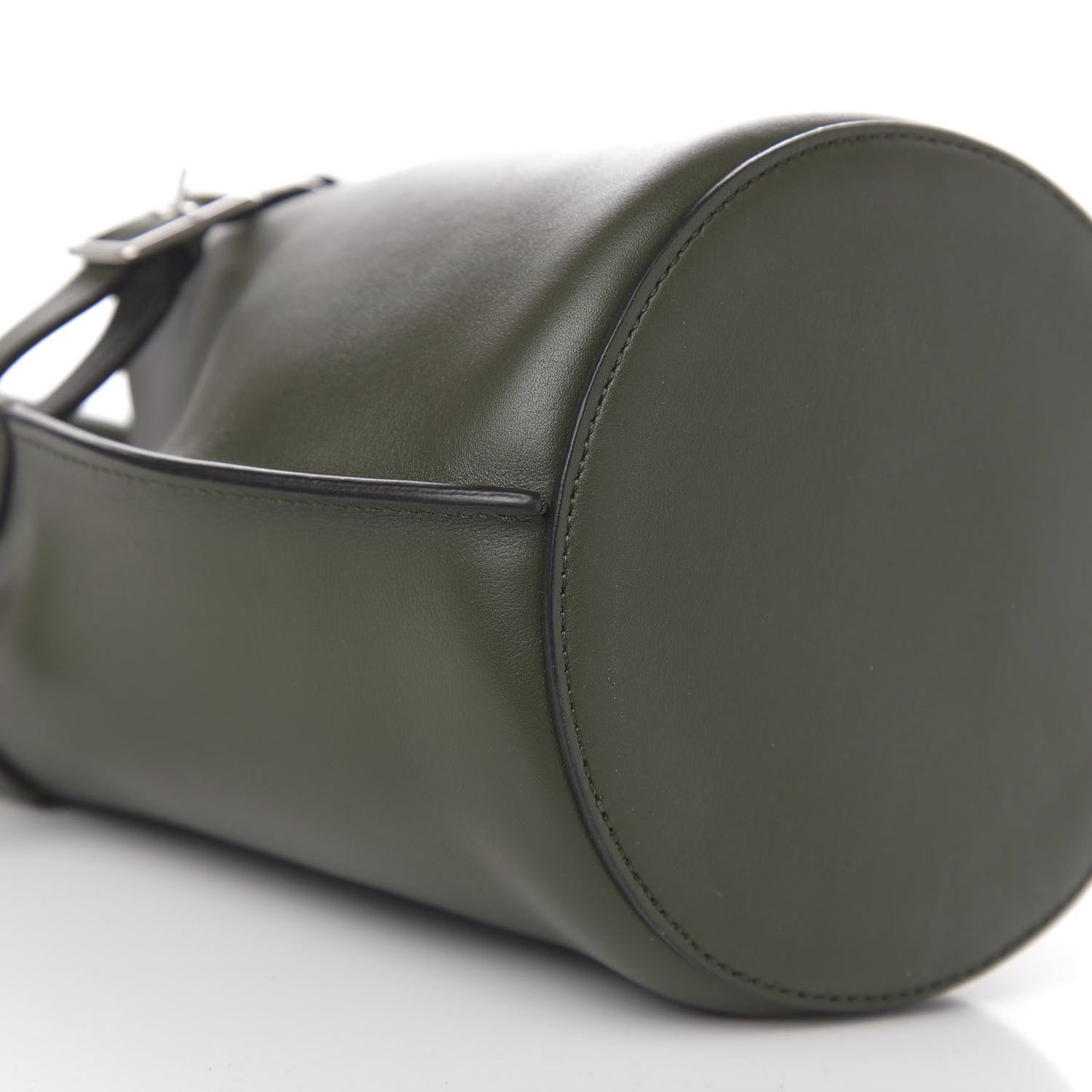 Smooth Calfskin Nano Big Bag Bucket Army Green