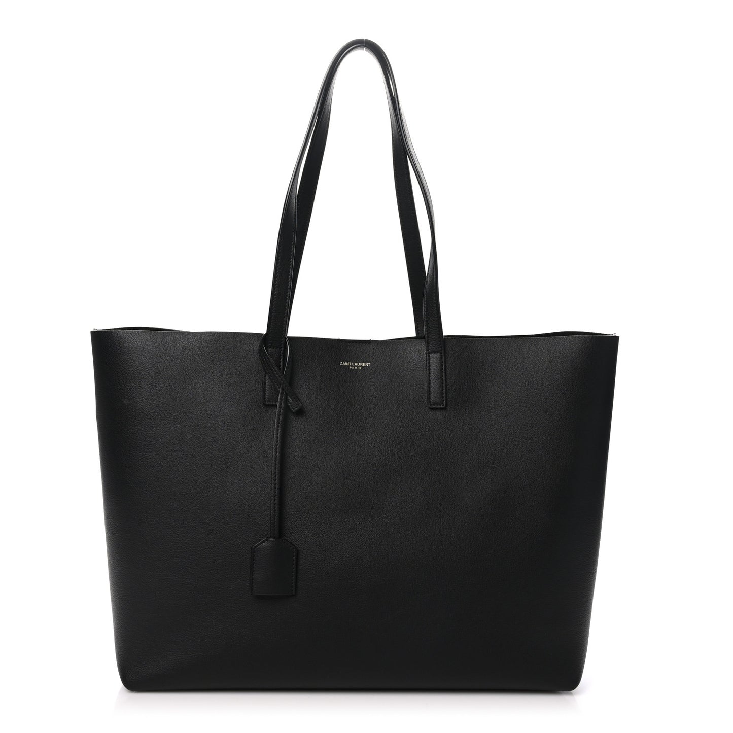 Calfskin Large Shopping Tote Black