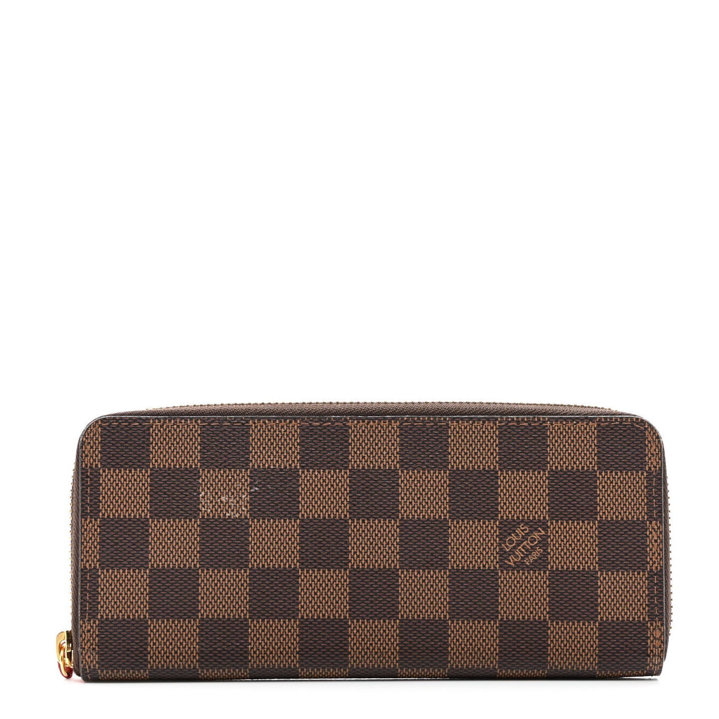 Damier Ebene Clemence Wallet Cherry