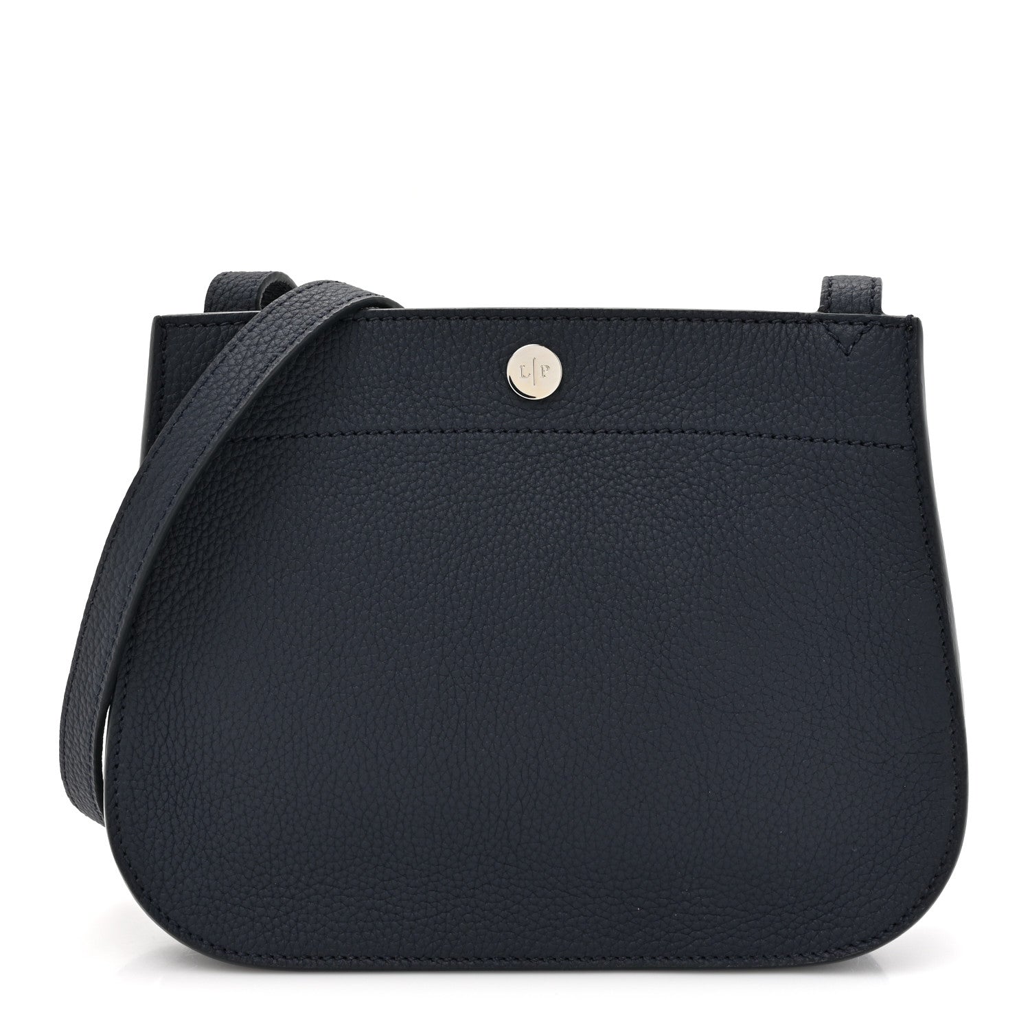 【極美品】Loro Piana ミルキーウェイ ピッコラ ネイビー シボ革 Loro Piana Grained Calfskin Milky Way Shoulder Bag Navy Blue