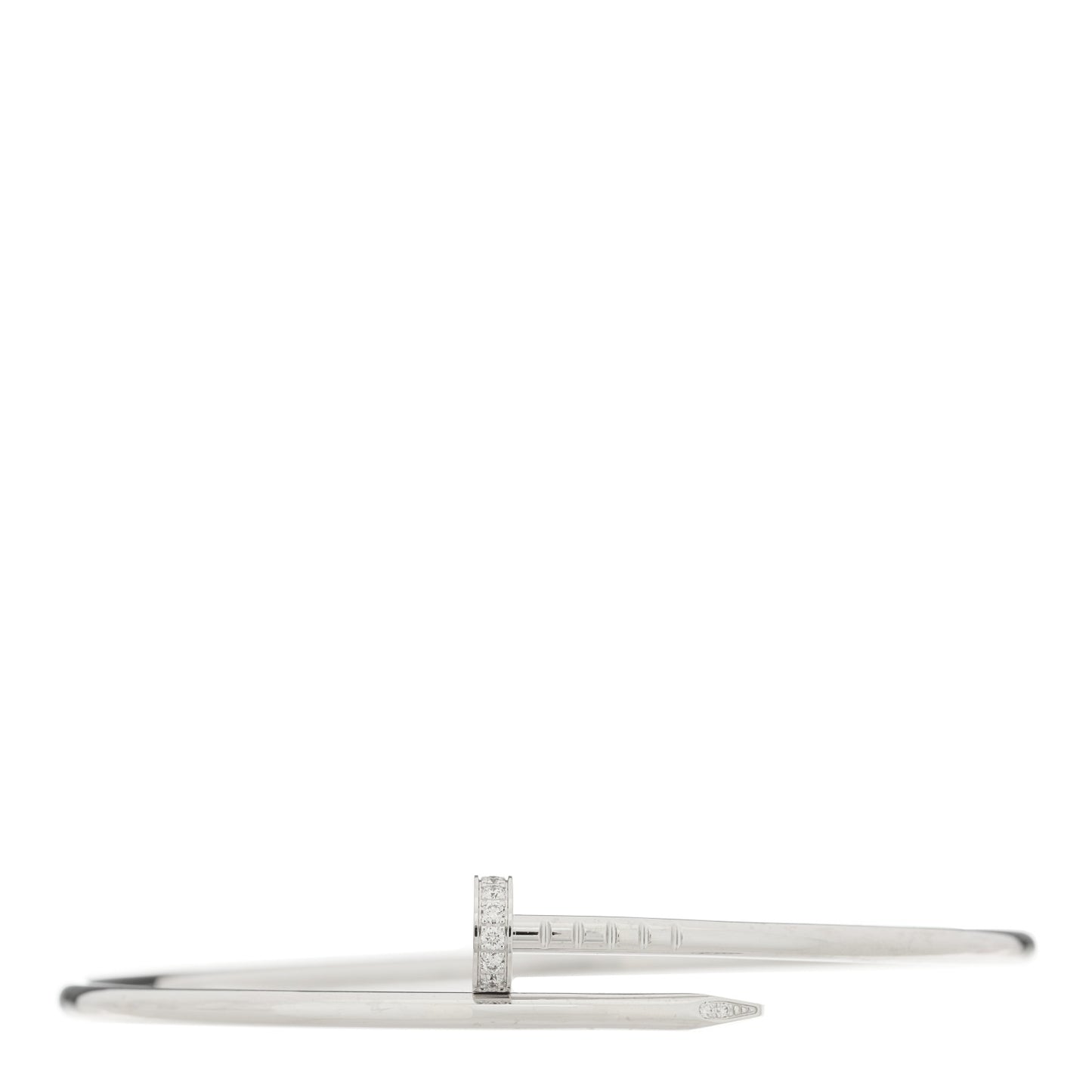 18K White Gold Diamond Small Juste Un Clou Bracelet 18