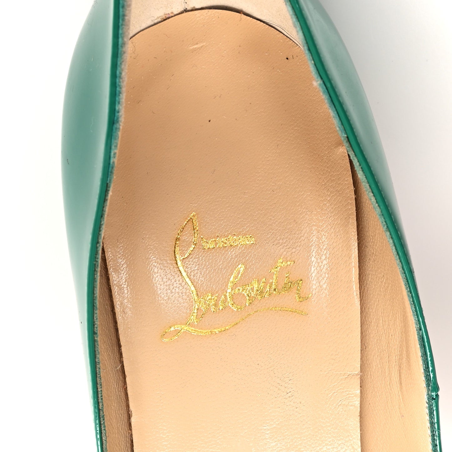 Patent Lady Peep 150 Platform Pumps 40 Mint