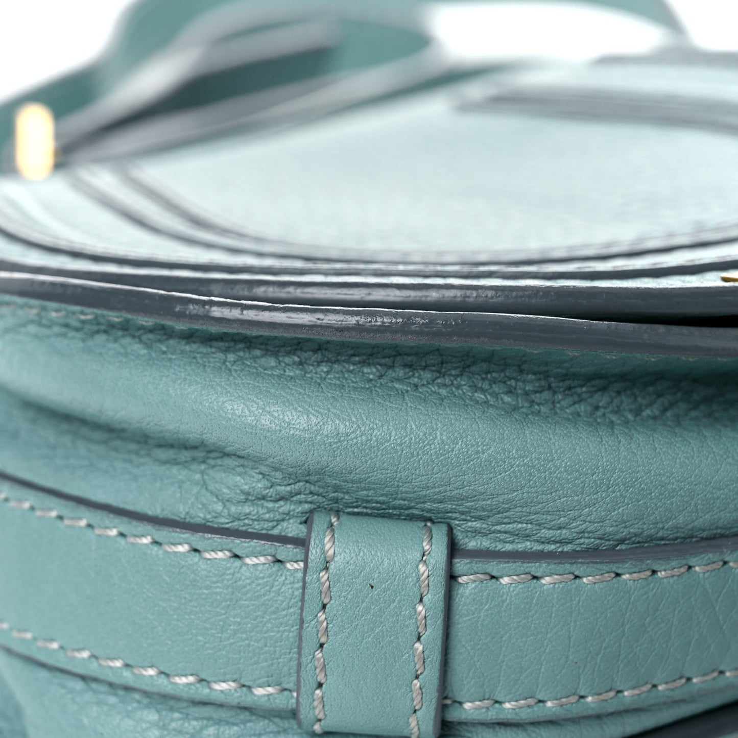 Calfskin Mini Marcie Round Crossbody Bag Fresh Mint