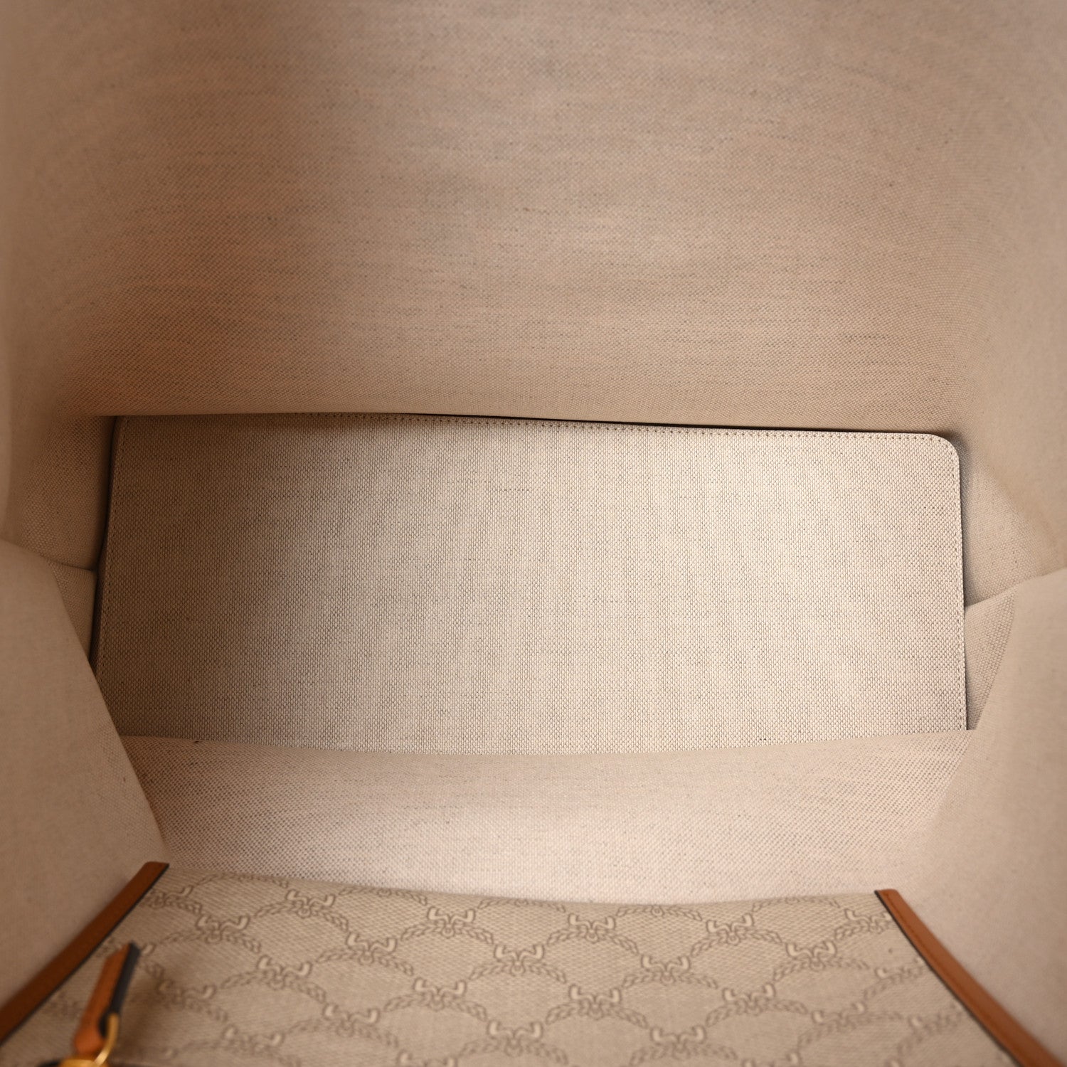 MCM Lauretos Nappa Medium Himmel Shopper Tote Oatmeal 5 of 9
