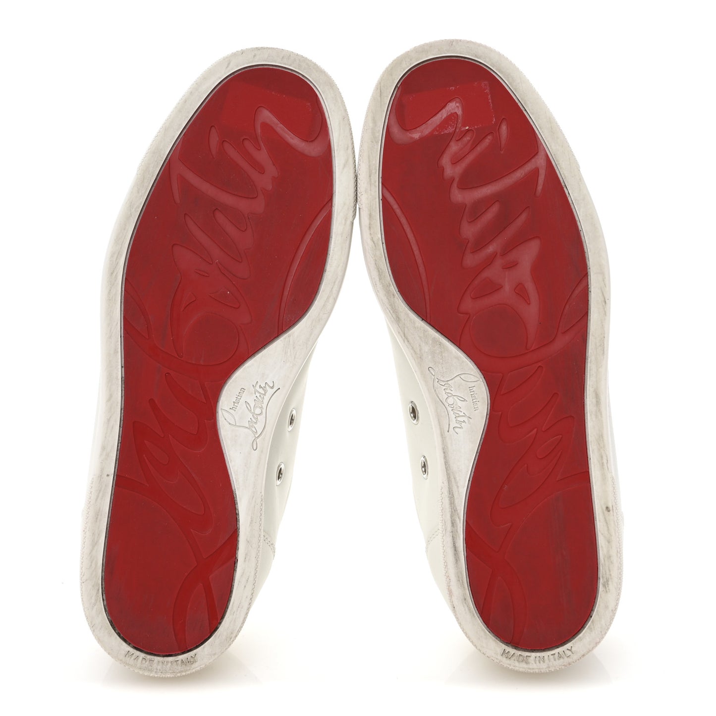 Calfskin Strass Junior Flat Sneakers 36.5 36.5 Version Latte