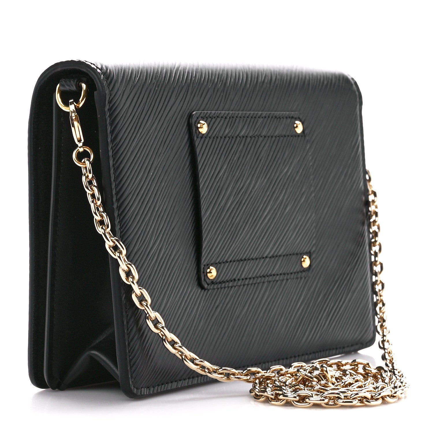 Louis Vuitton Epi Twist Belt Chain Wallet Black 3 of 10