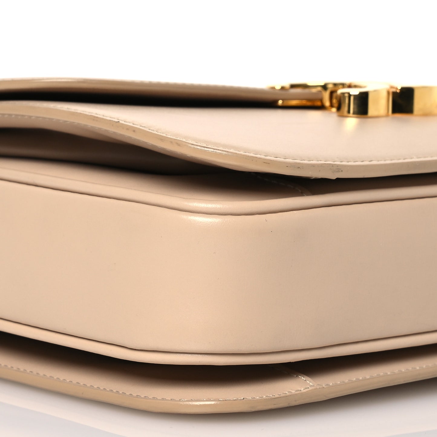 Shiny Calfskin Medium Triomphe Nude