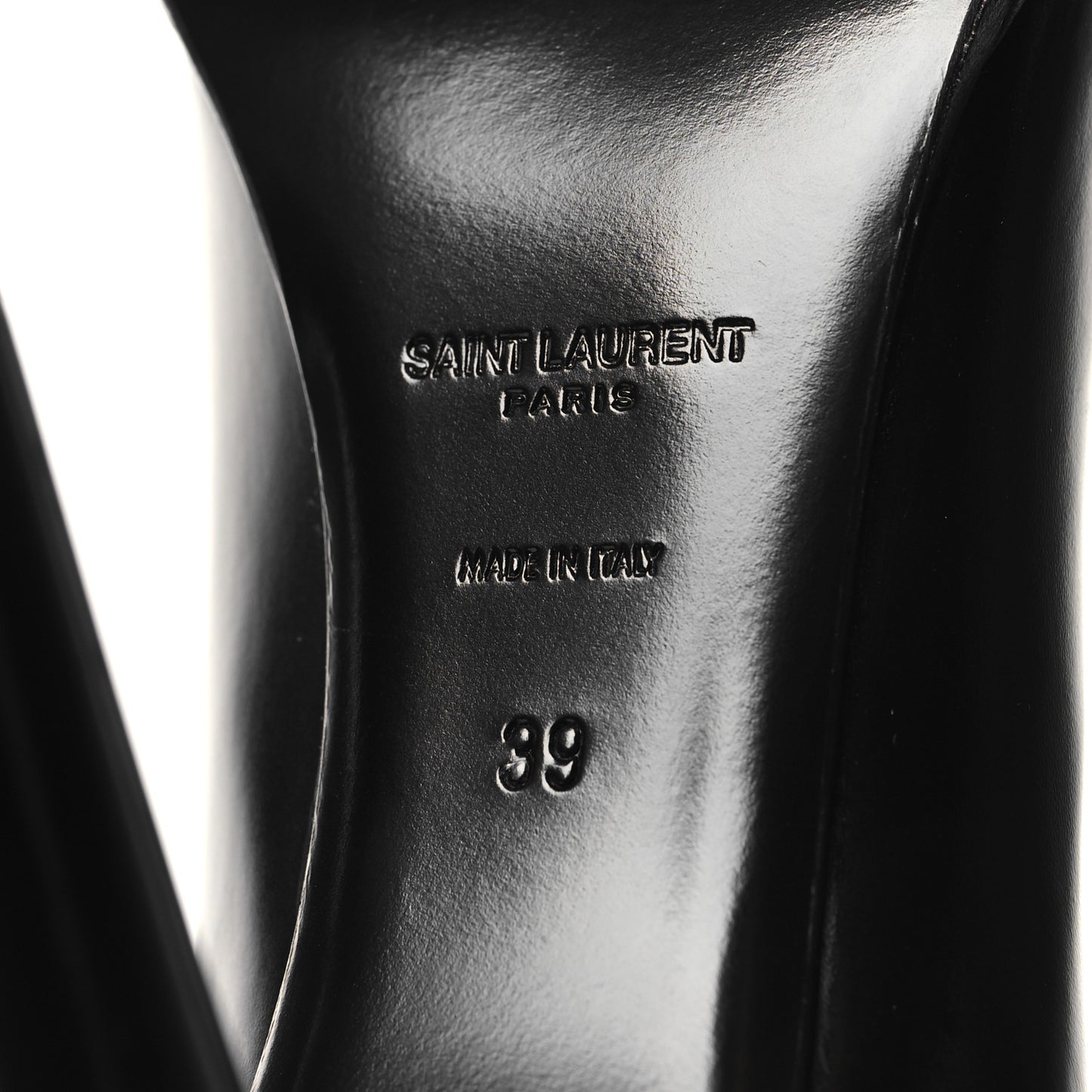 Patent Calfskin Diane 100 Boots 39 Black