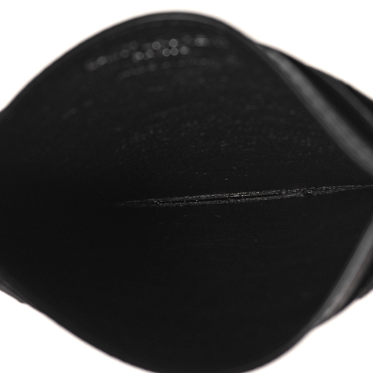 Saint Laurent Grain De Poudre Matelasse Chevron Monogram Credit Card Case Black 5 of 7