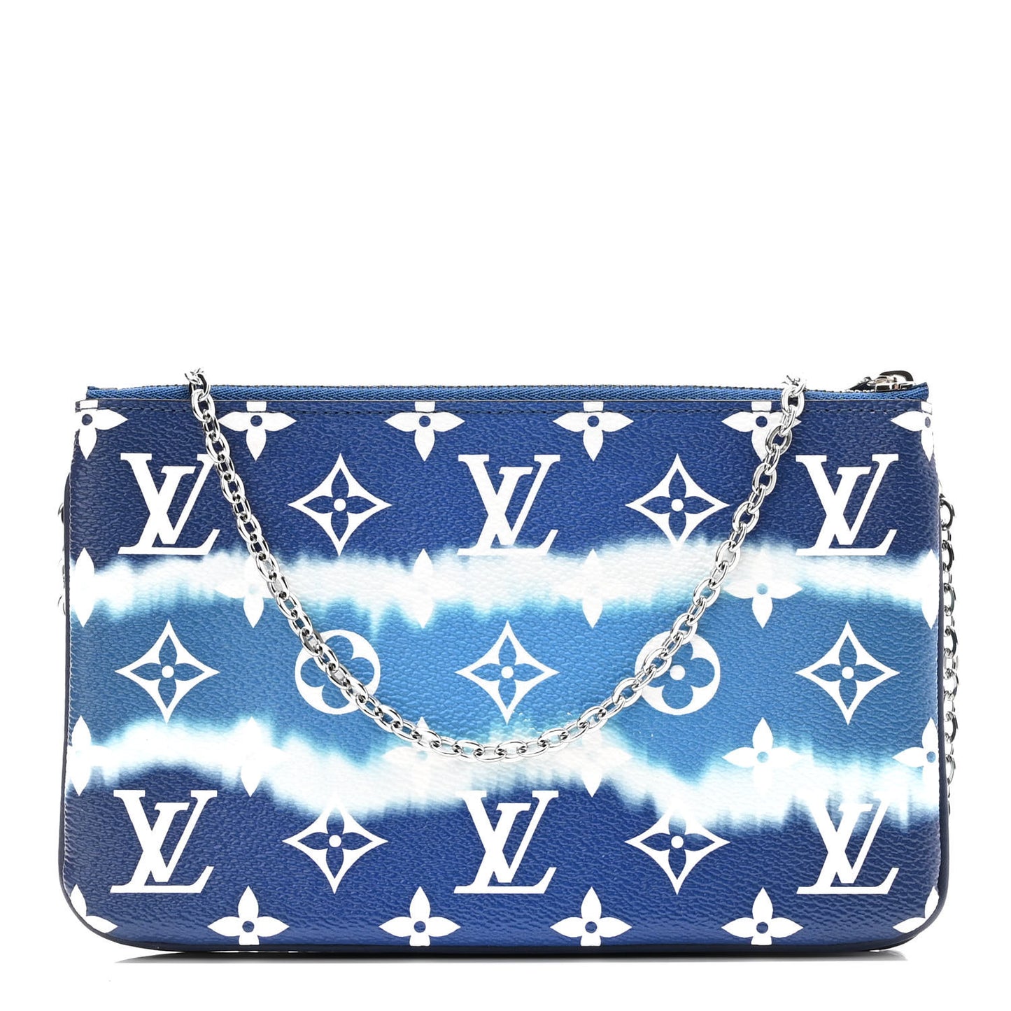 Monogram Giant Escale Double Zip Pochette Blue