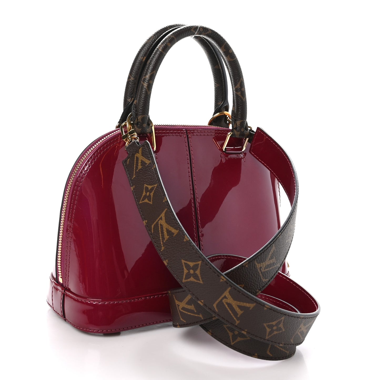 Patent Monogram Alma BB Magenta